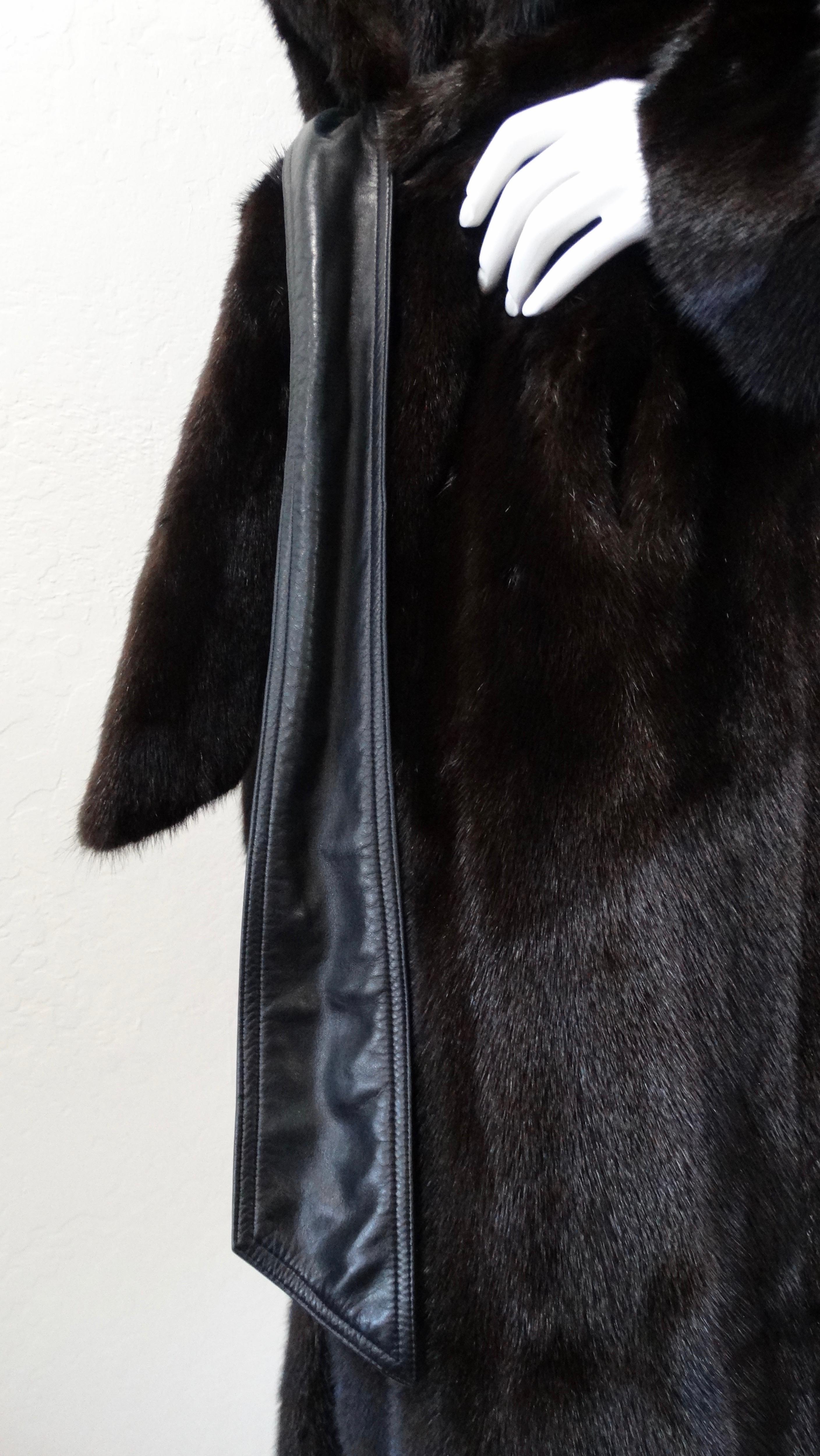 Christian Dior Mink Fur Belted Coat 6