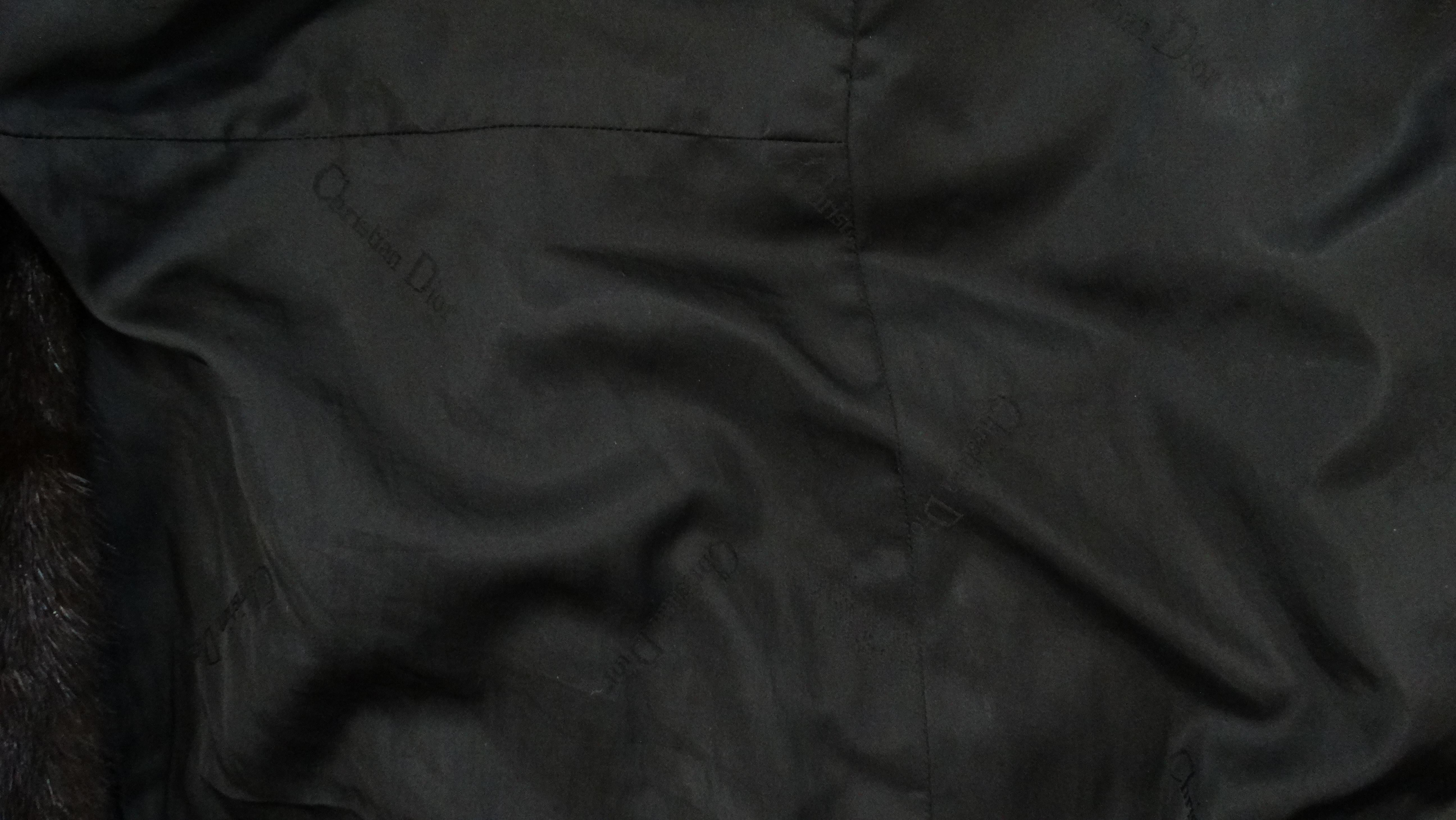 Christian Dior Mink Fur Belted Coat 7