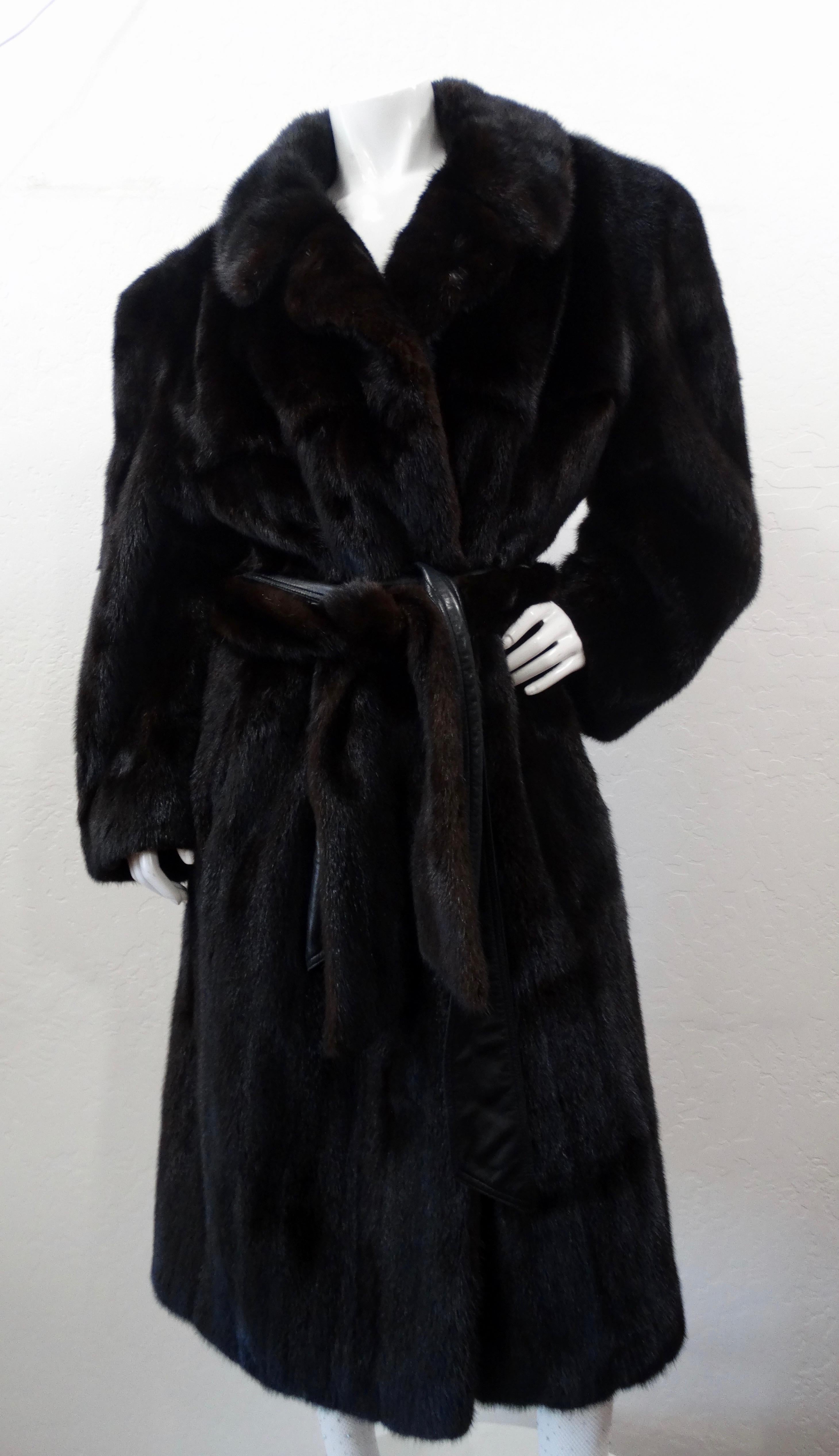 Christian Dior Mink Fur Belted Coat 8