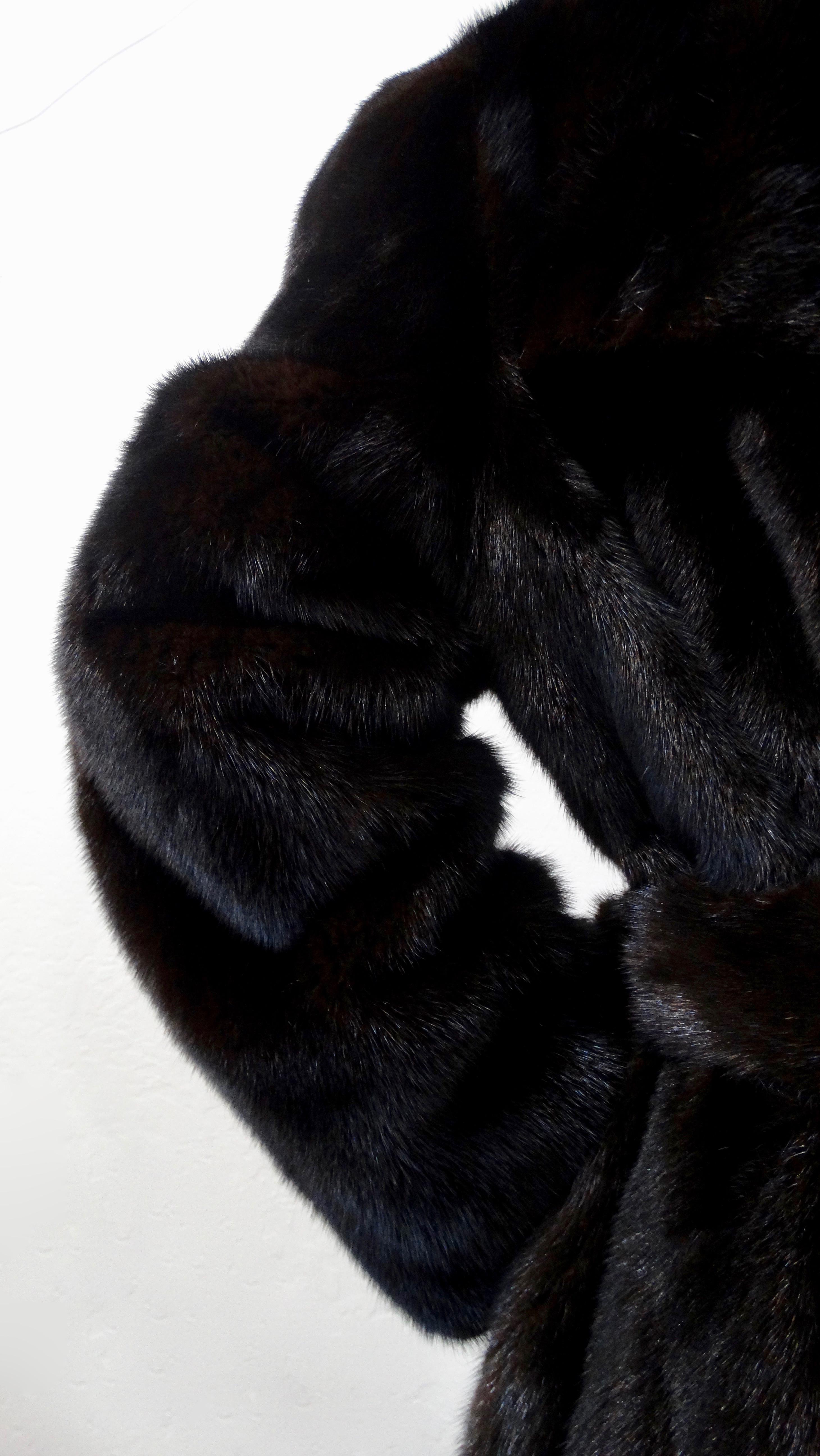 Christian Dior Mink Fur Belted Coat  In Good Condition In Scottsdale, AZ