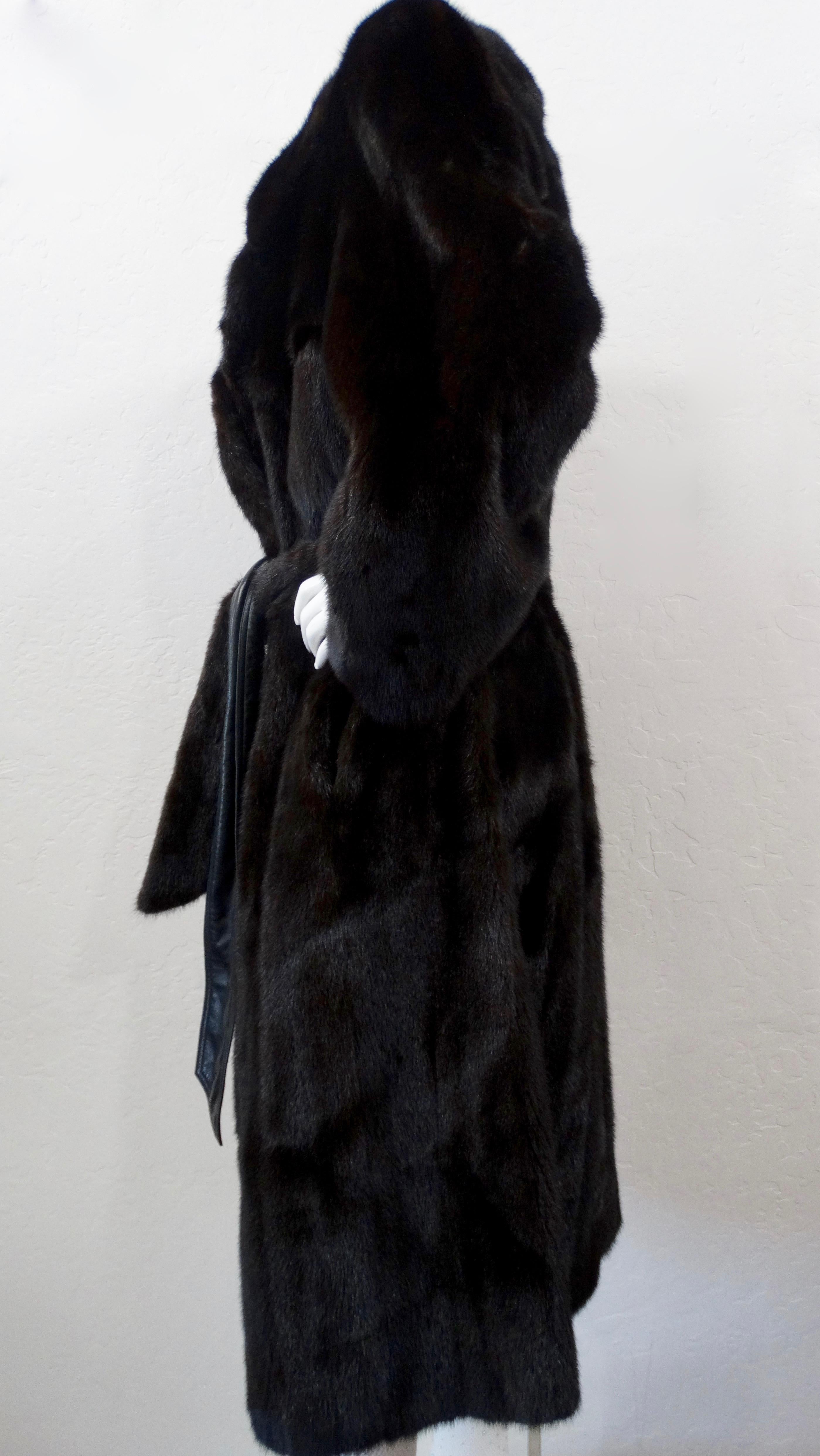 Women's or Men's Christian Dior Mink Fur Belted Coat 