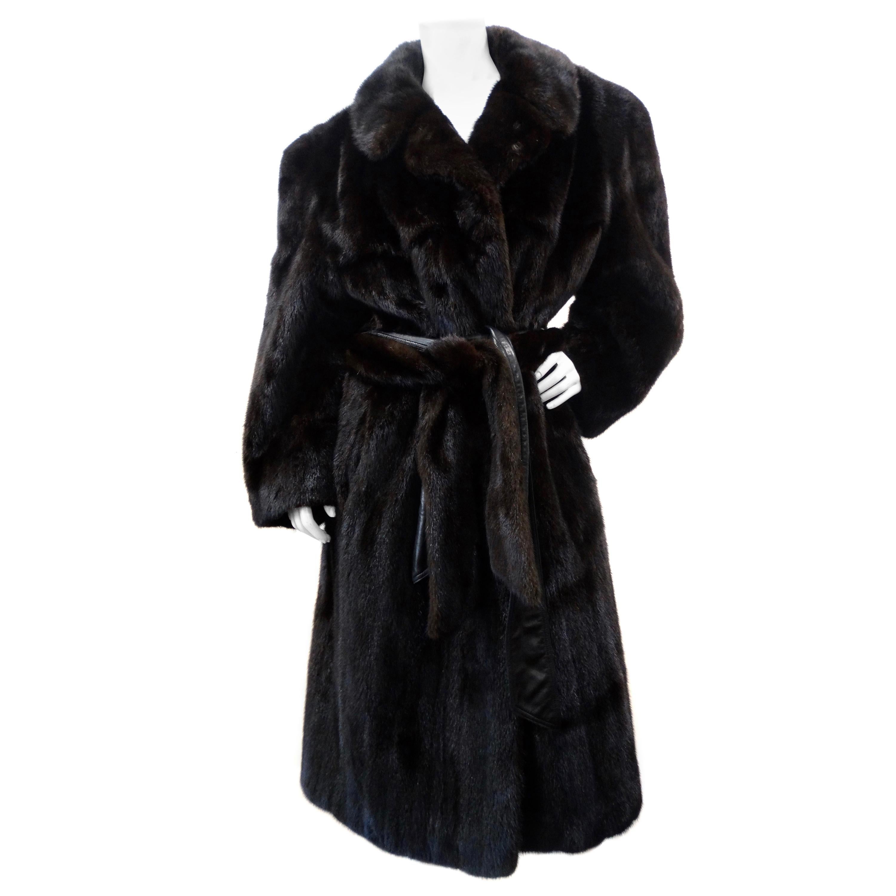 Christian Dior Mink Fur Belted Coat 