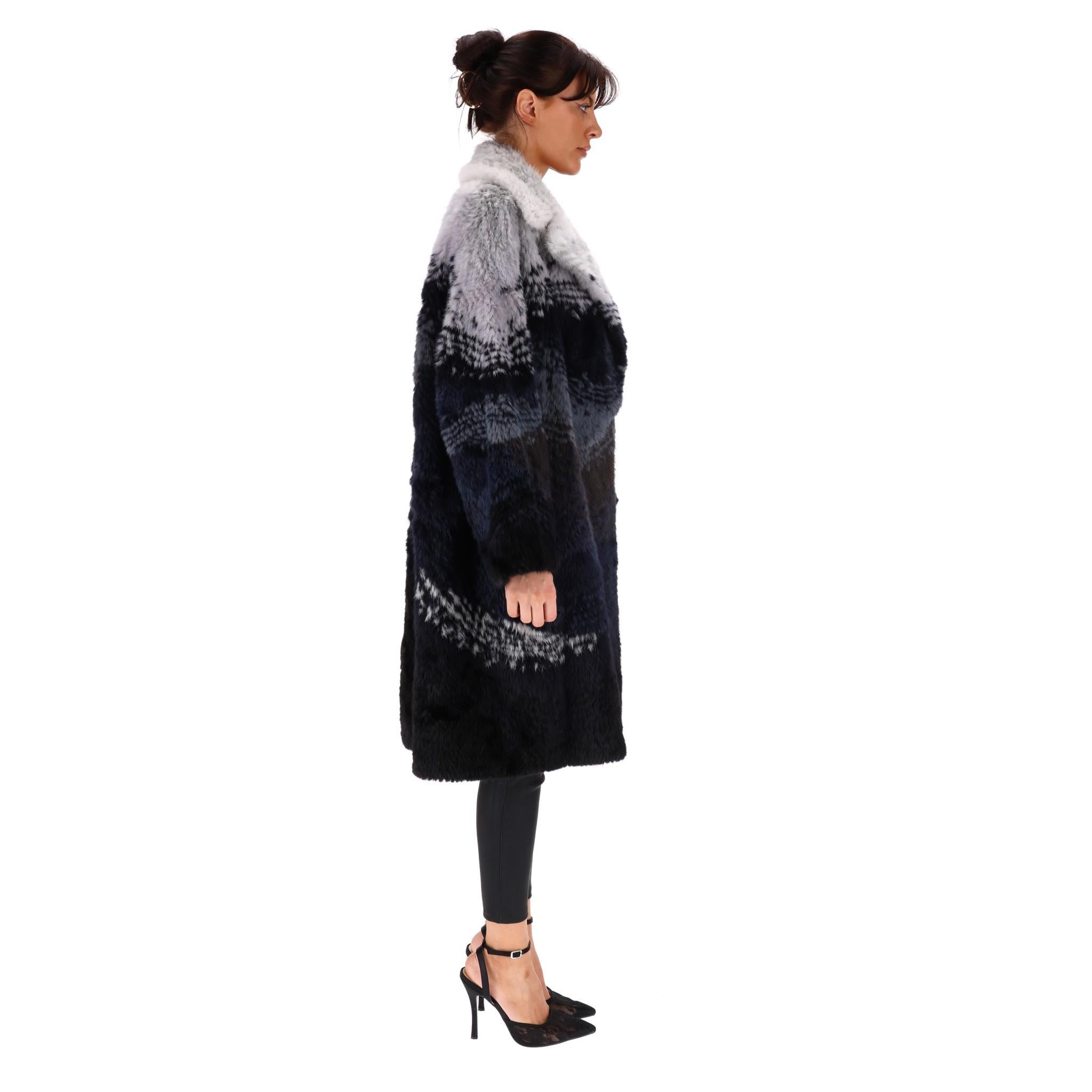 Black Christian Dior Mink Fur Coat