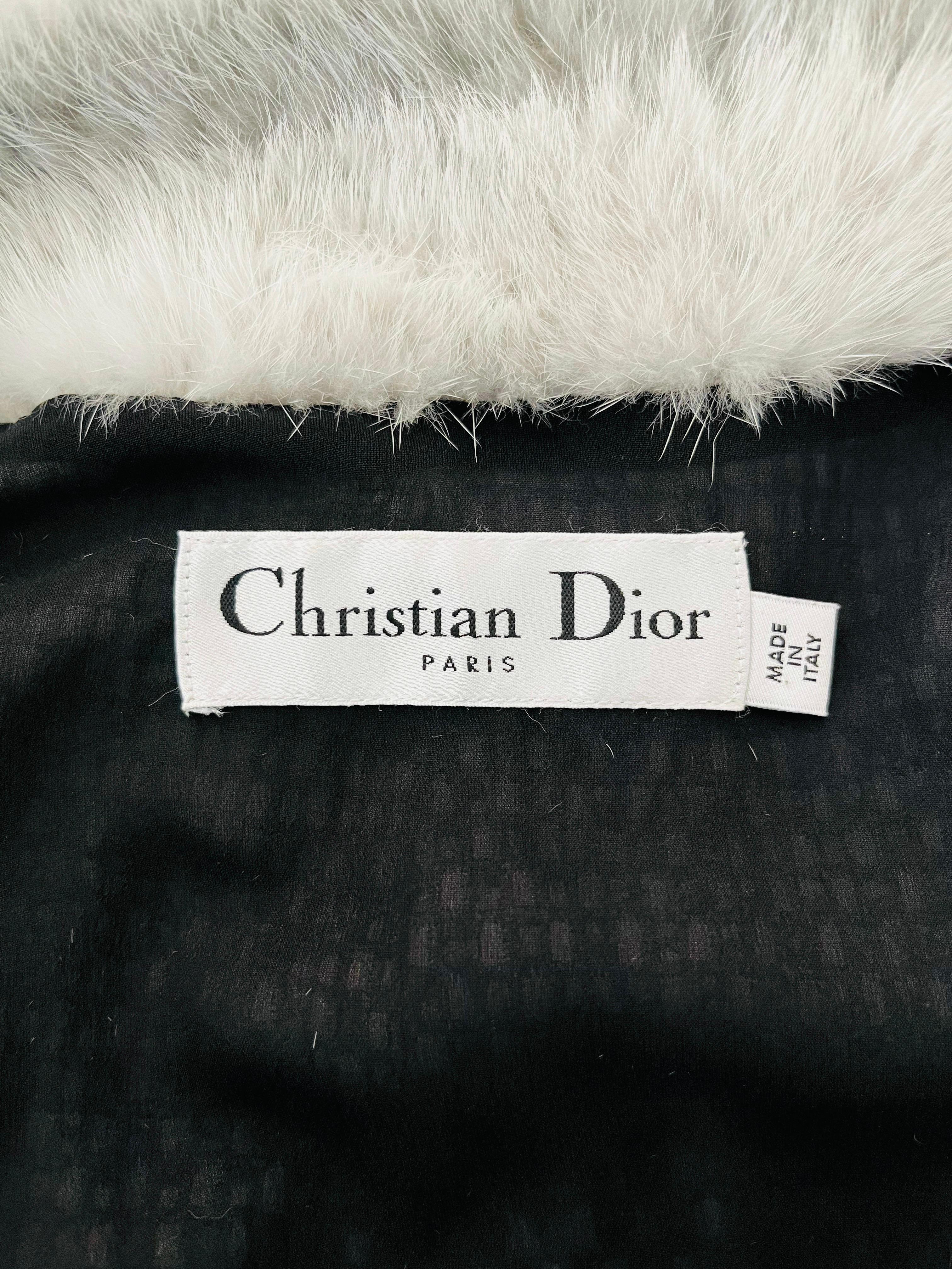 Manteau en fourrure de vison Christian Dior en vente 1