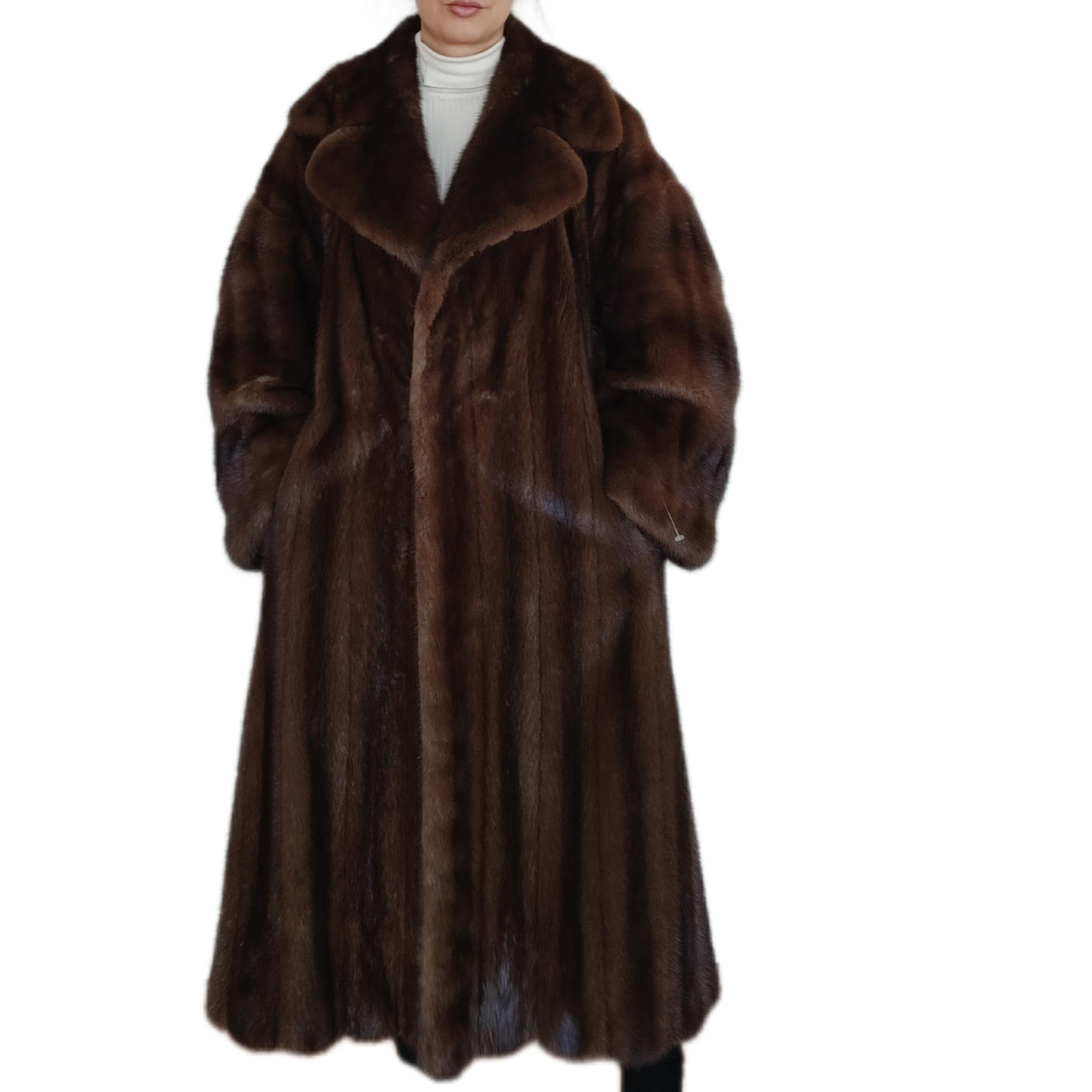 Christian dior mink fur coat size 18 For Sale 4