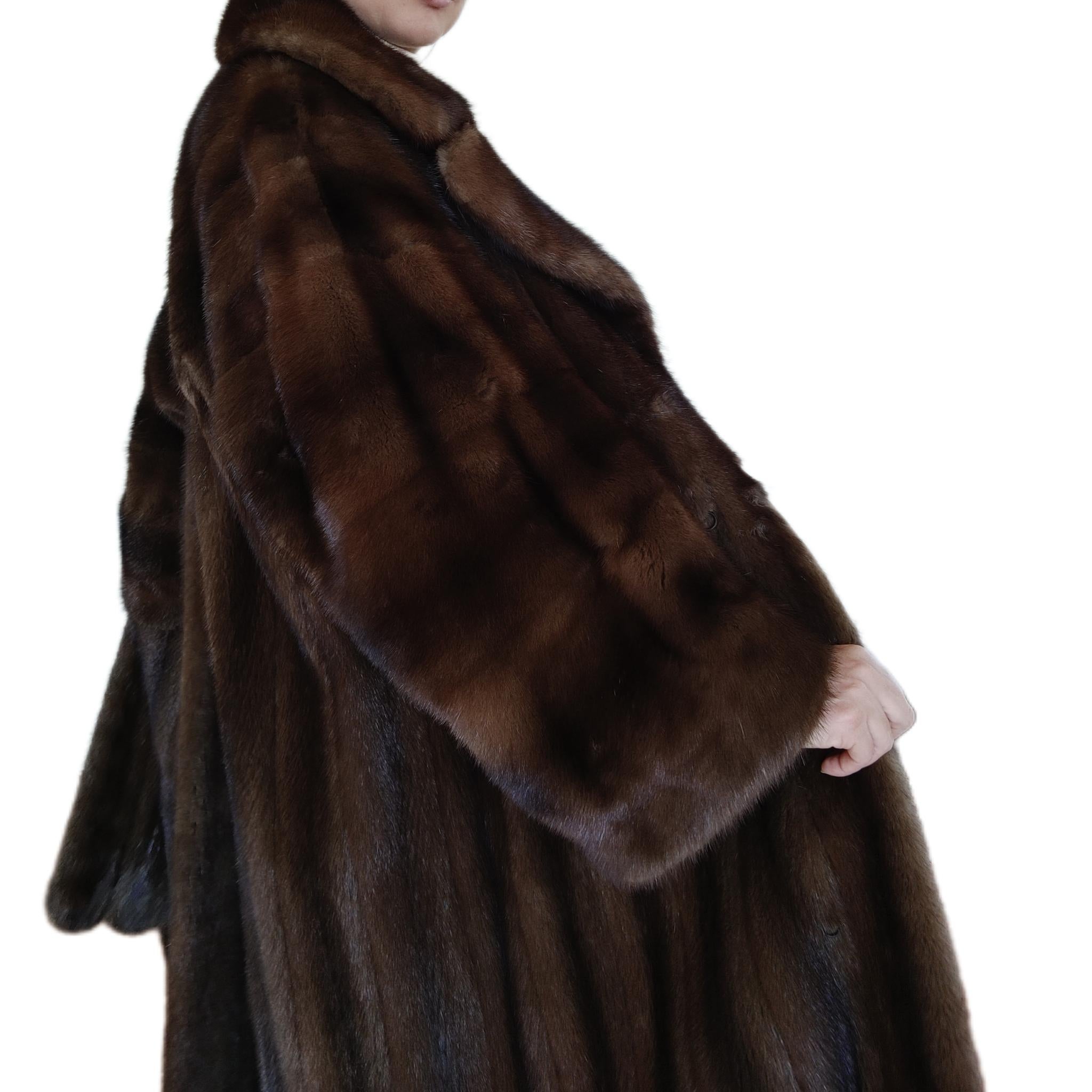 Christian dior mink fur coat size 18 For Sale 5