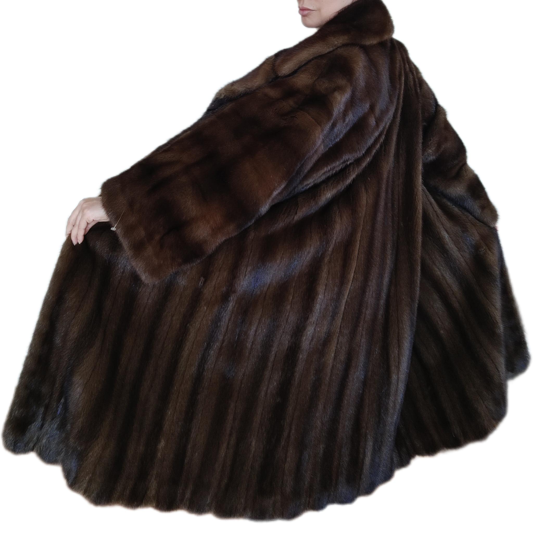 Christian dior mink fur coat size 18 For Sale 6