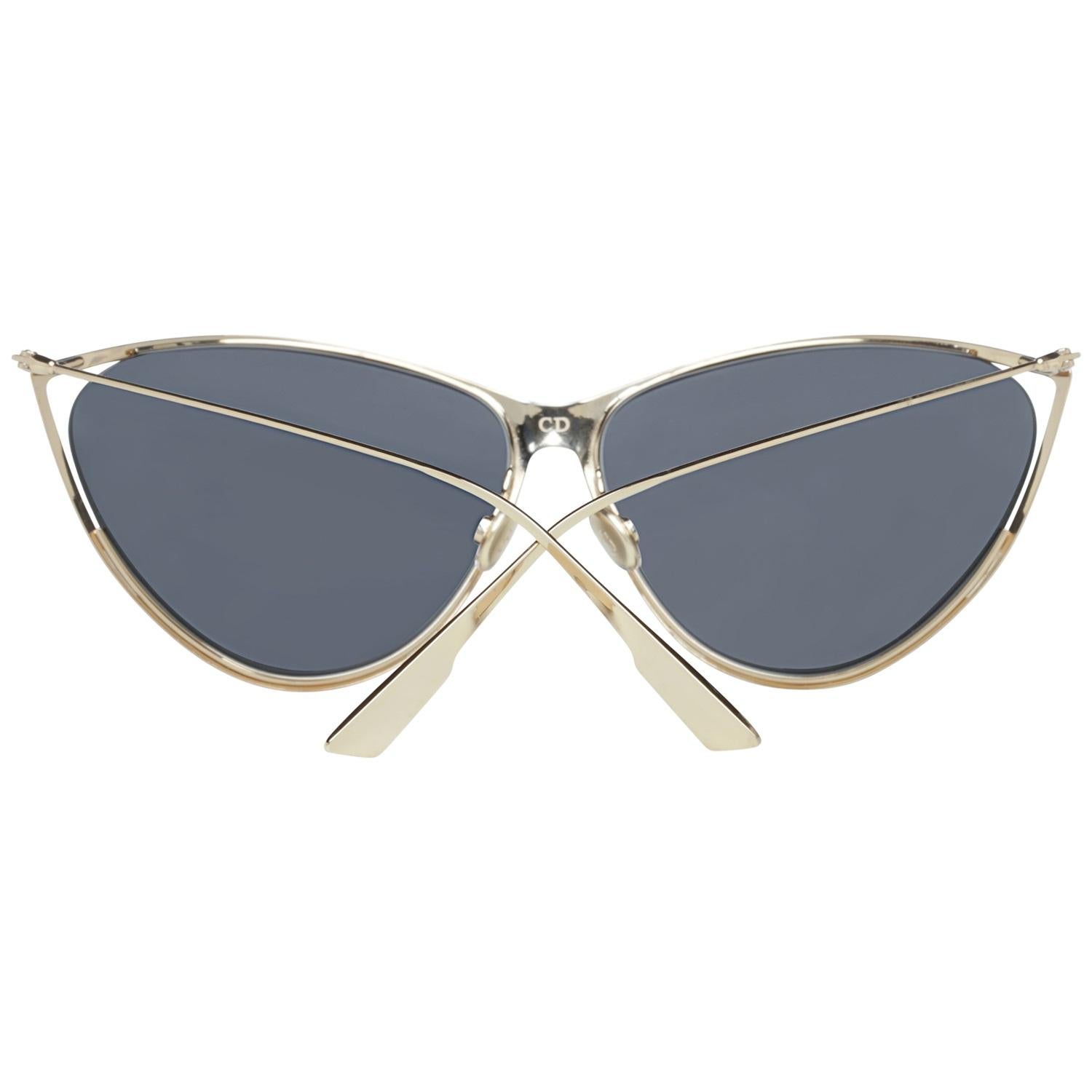 Gray Christian Dior Mint Women Gold Sunglasses DIORNEWMOTARD 62J5G 65-12-145 mm