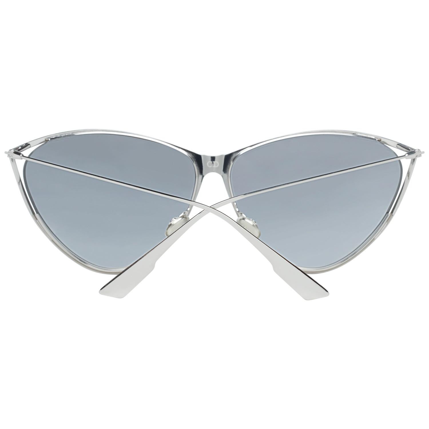 Christian Dior Mint Women Silver Sunglasses DIORNEWMOTARD 62010 65-12-145 mm In Excellent Condition In Rome, Rome
