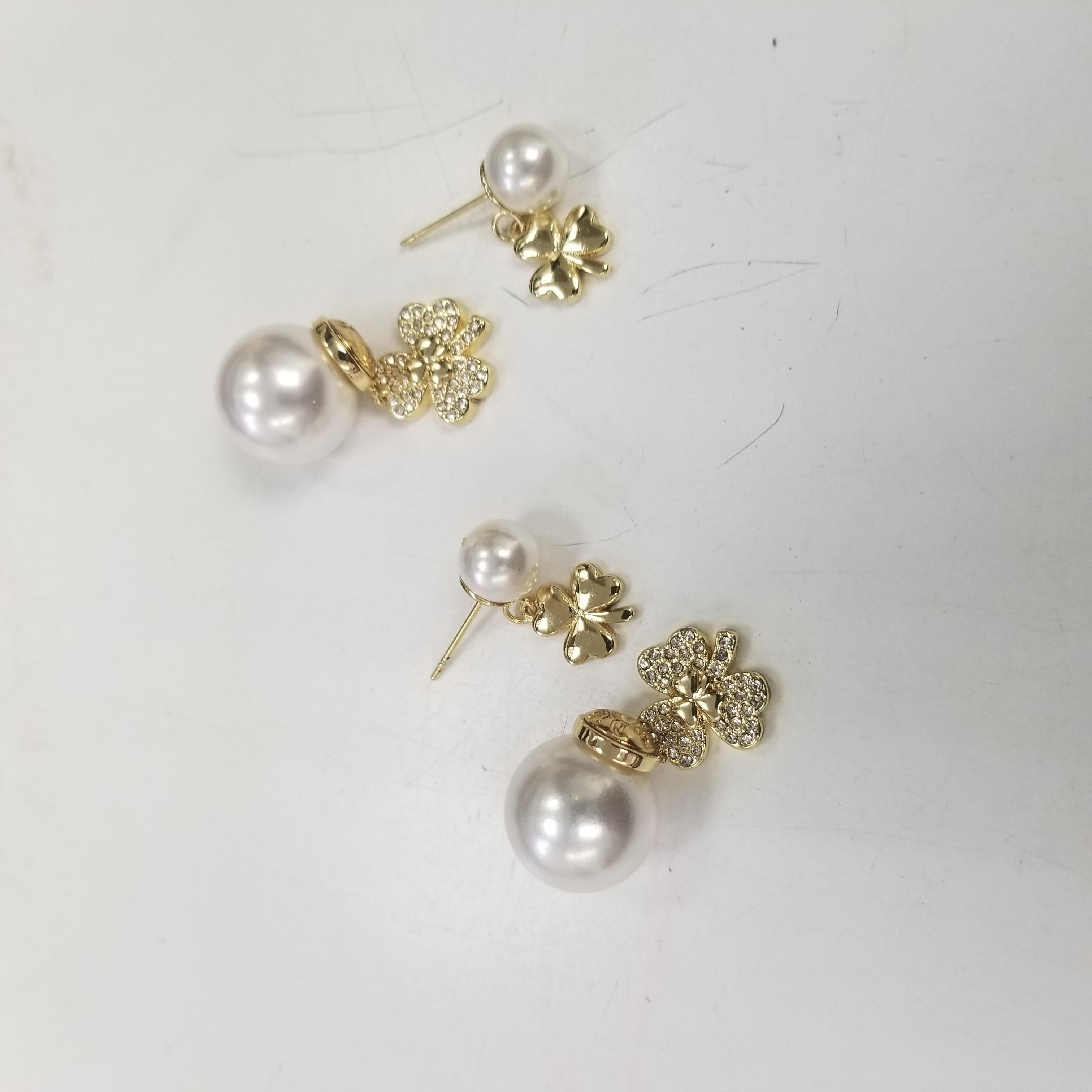 dior earrings pearl