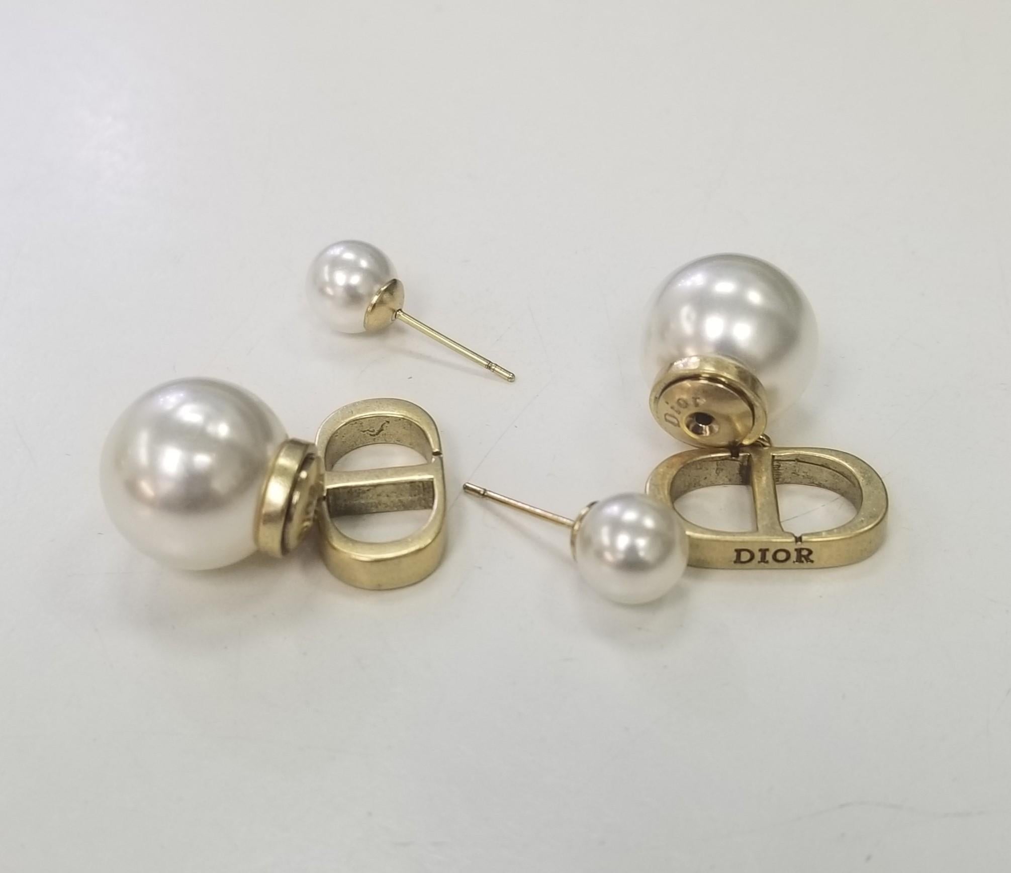 cd pearl earrings