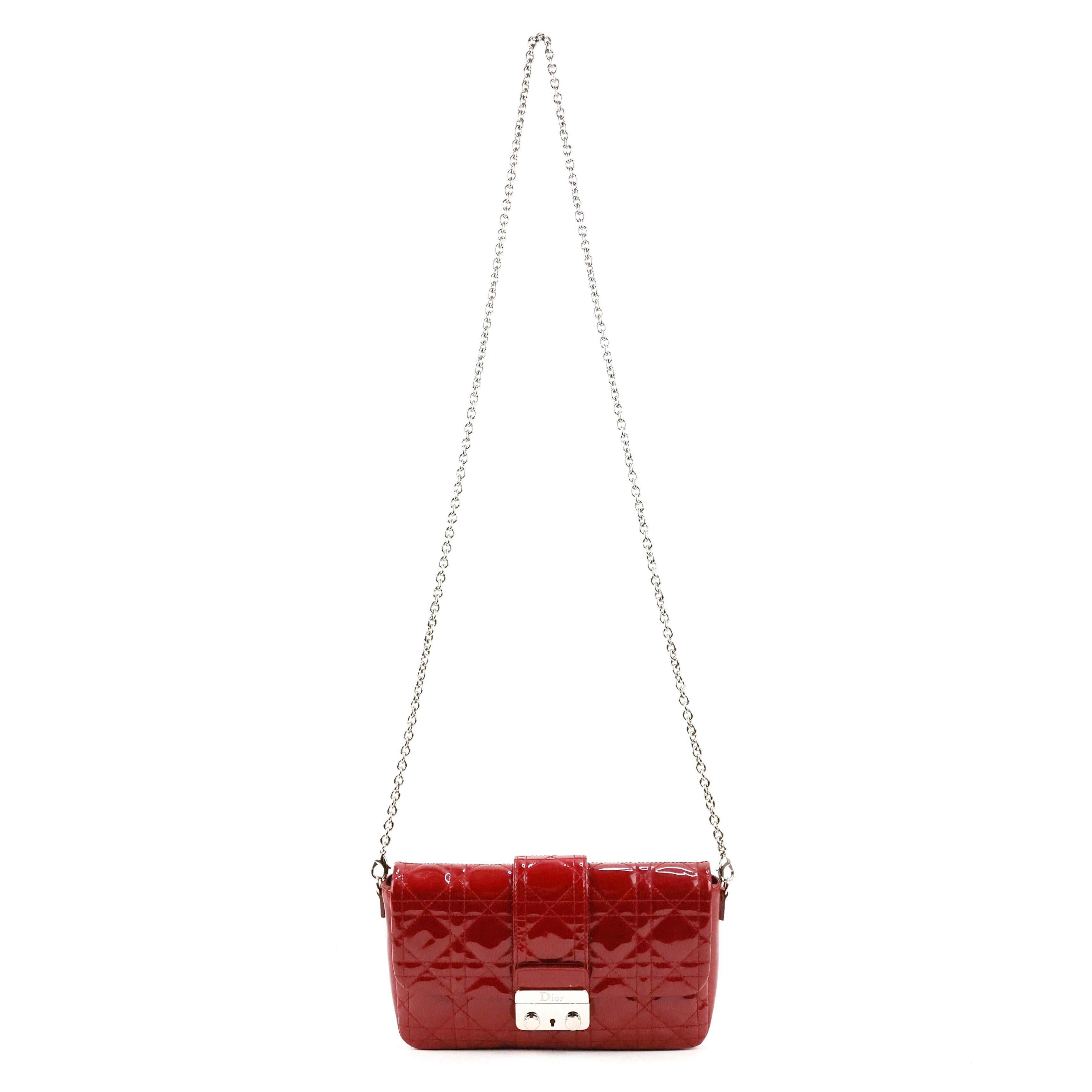 Red Christian Dior Miss Dior Crossbody Bag For Sale