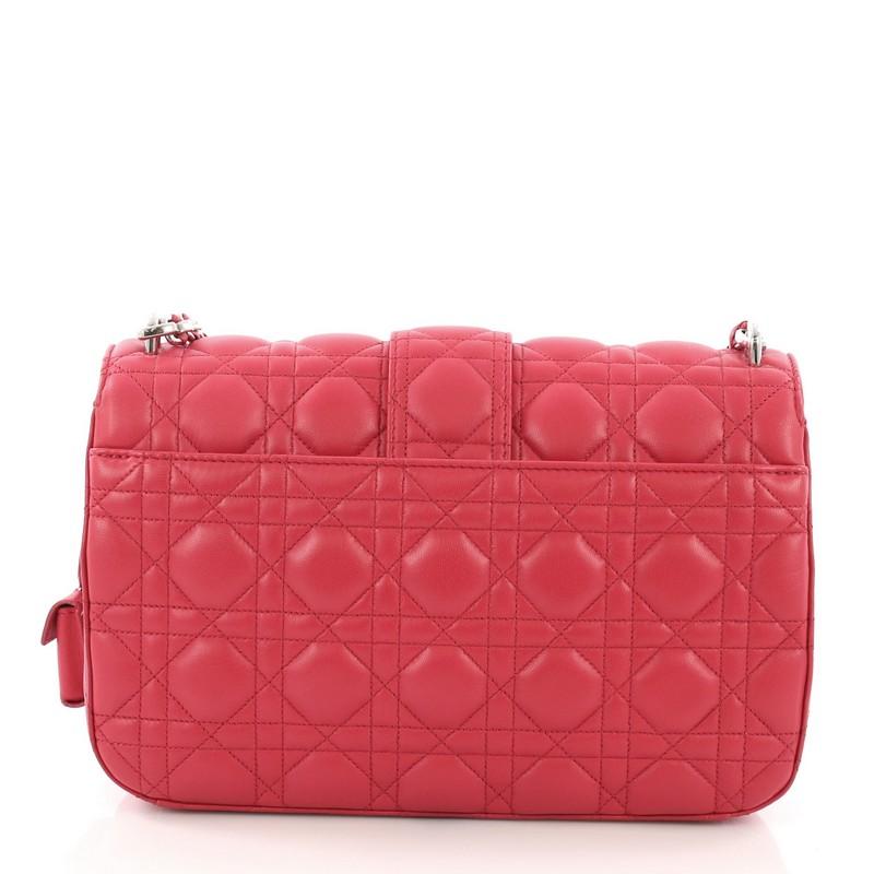 Christian Dior Miss Dior Flap Bag Cannage Quilt Lambskin Medium In Good Condition In NY, NY