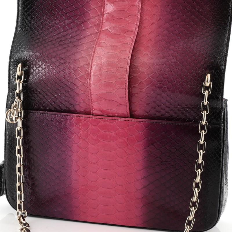 Christian Dior Miss Dior Flap Bag Ombre Python Medium 2