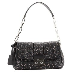 Christian Dior Miss Dior Flap Bag Printed Cannage Quilted Lambskin Medium