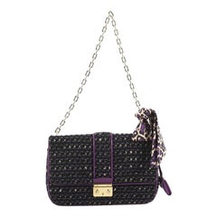 Christian Dior Miss Dior Flap Bag Tweed Medium