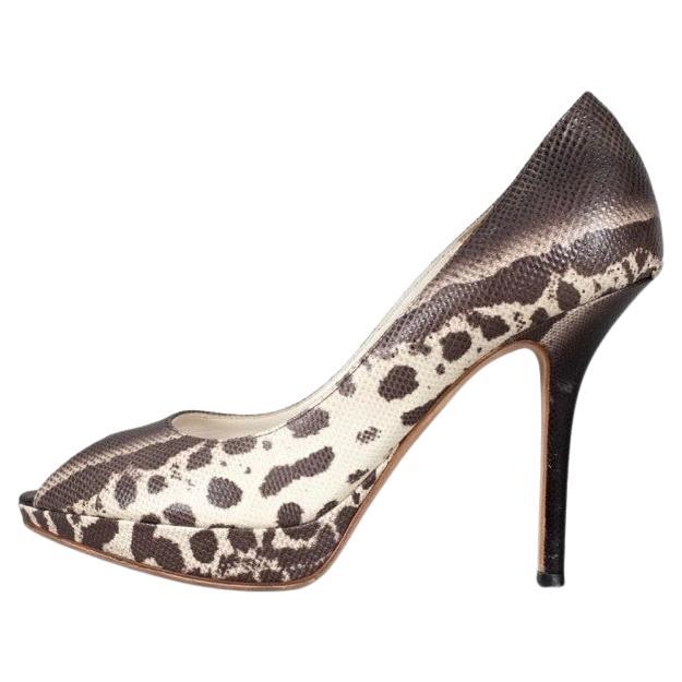 Christian Dior Miss Dior Peep Toe Leather Pumps Sz.38.5