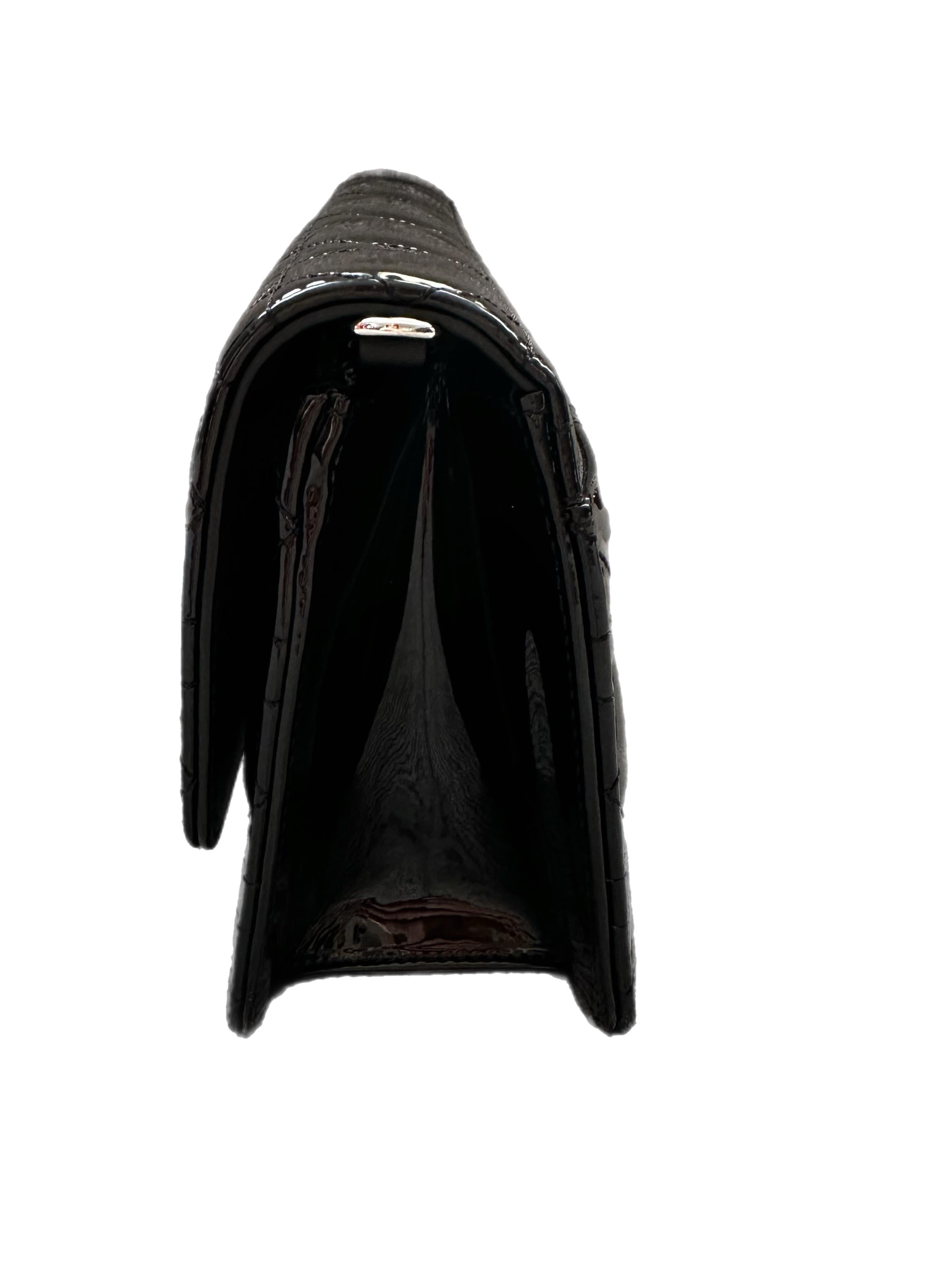 Christian Dior Miss Dior Promenade Cannage Patent Leather Shoulder Bag Black 3