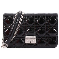 Christian Dior Miss Dior Promenade Pouch Cannage Quilt Patent Large