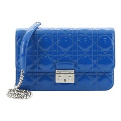 Christian Dior Miss Dior Promenade Pouch Cannage Quilt Patent Large