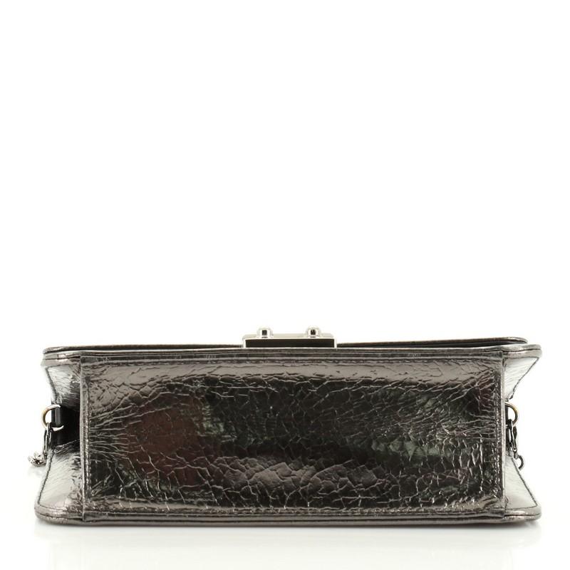 Christian Dior Miss Dior Promenade Pouch Crinkled Patent Large In Good Condition In NY, NY