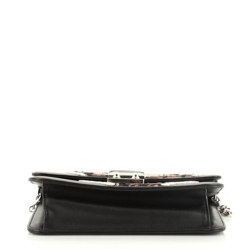 Christian Dior Miss Dior Promenade Pouch Embellished Leather Large  In Good Condition In NY, NY