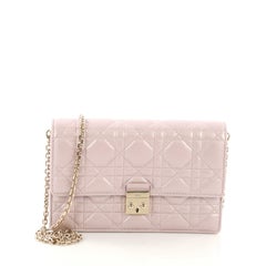 Christian Dior Miss Dior Promenade Wallet on Chain Cannage Quilt Iridescent 