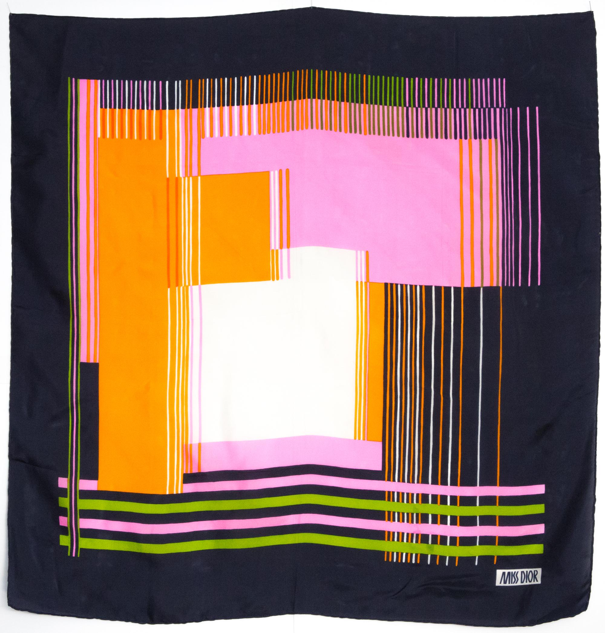 Christian Dior Miss Dior Silk Scarf For Sale 2