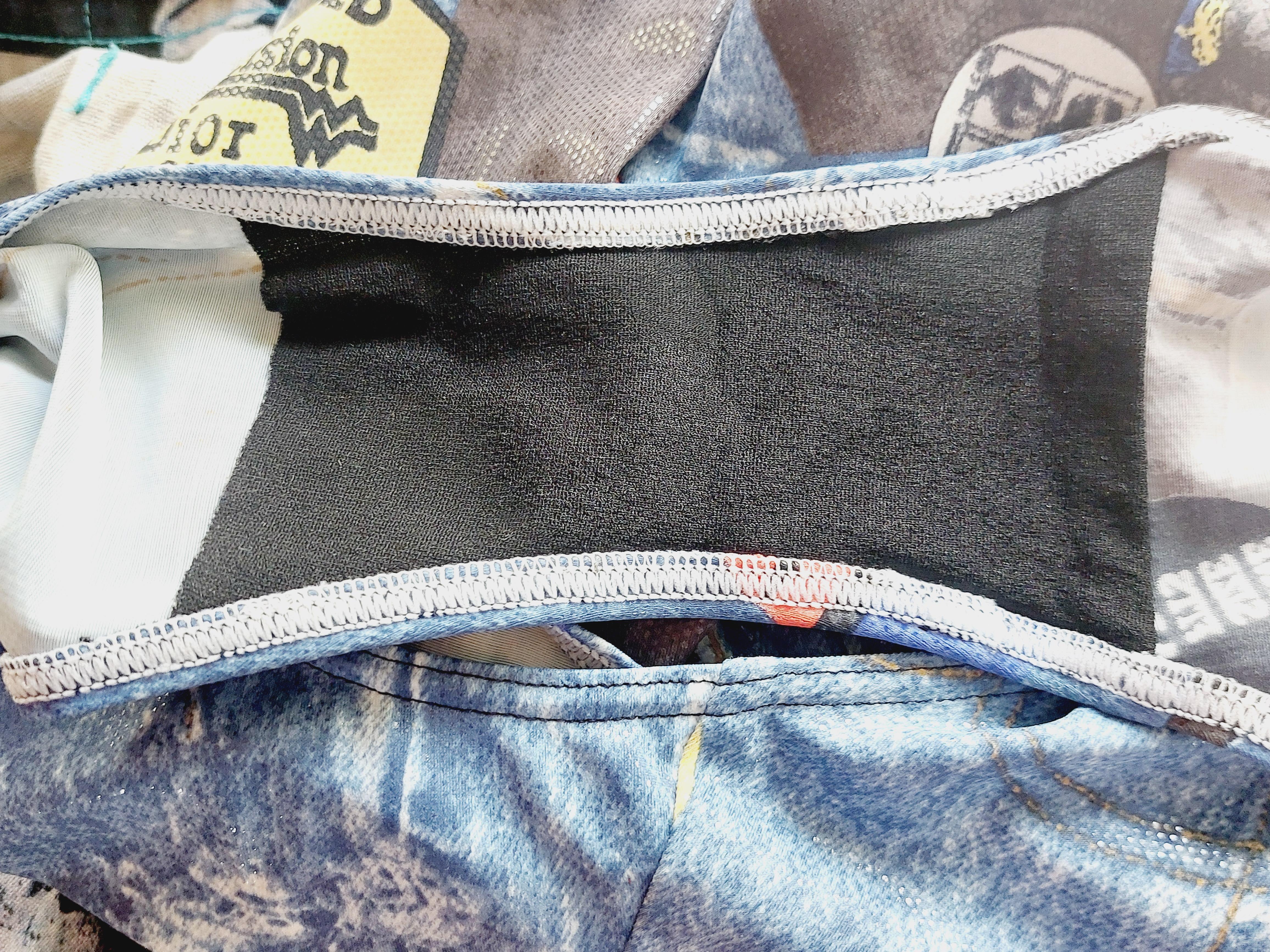Christian Dior Miss Diorella Trompe L'oeil glänzender Wet Look Jeans-Badeanzug mit Stempel im Angebot 13