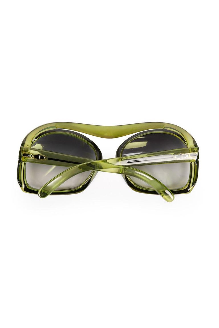 1980s Christian Dior Ad Campaign Model 2043 Oversized Green