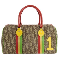 Christian Dior Monogram Canvas Rasta Boston Bag