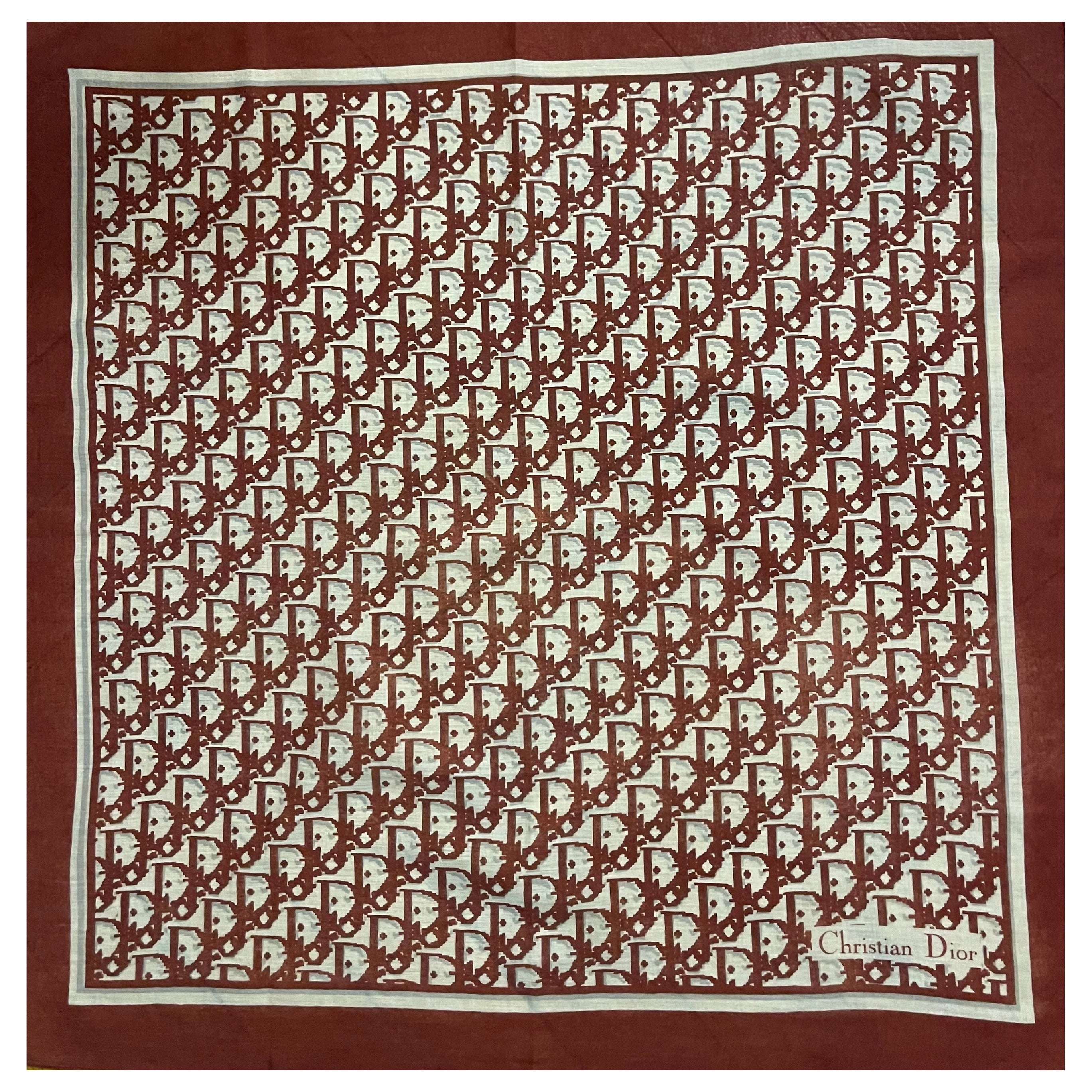 Sciarpa in cotone Monogram di Christian Dior