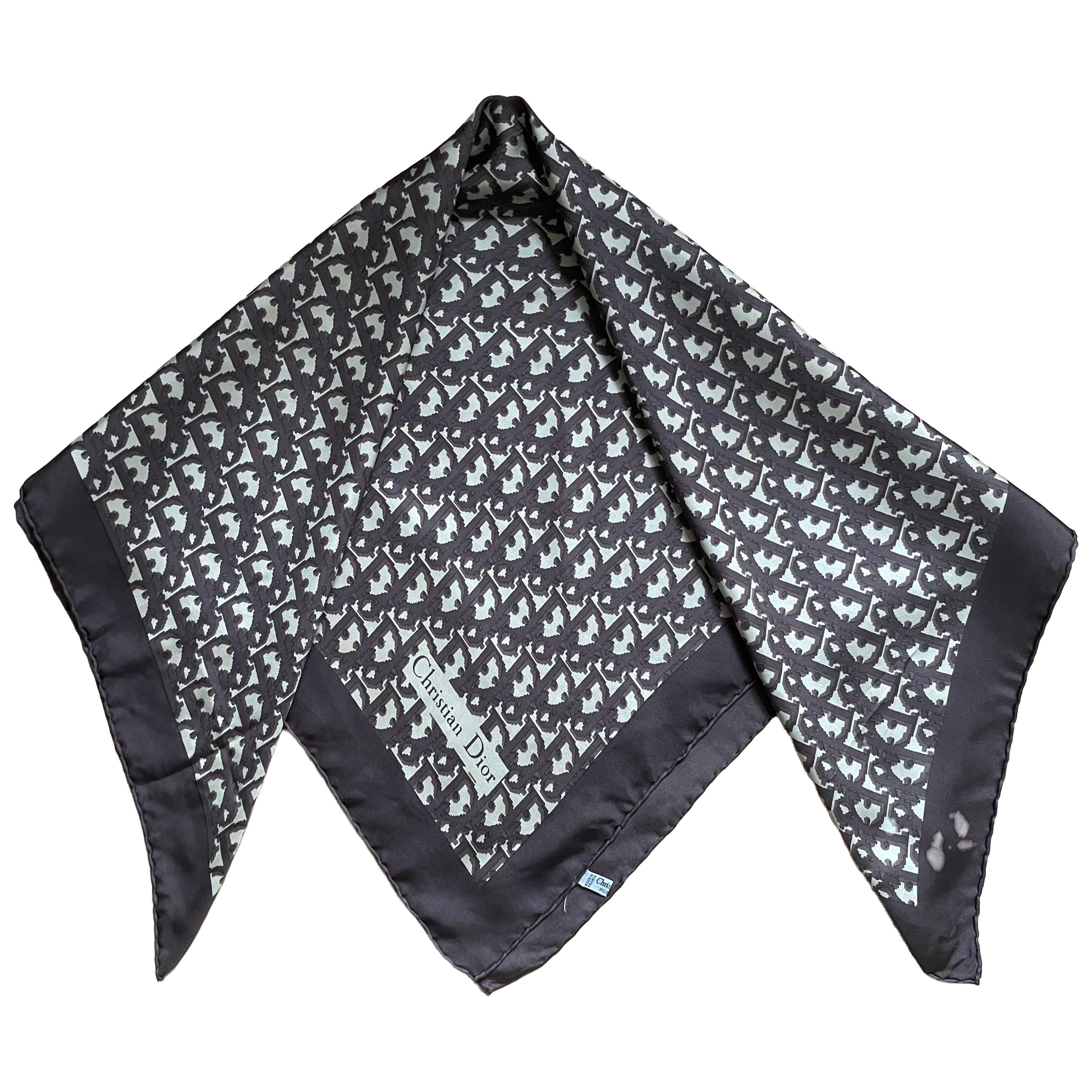 CHRISTIAN DIOR Monogram scarf vintage
