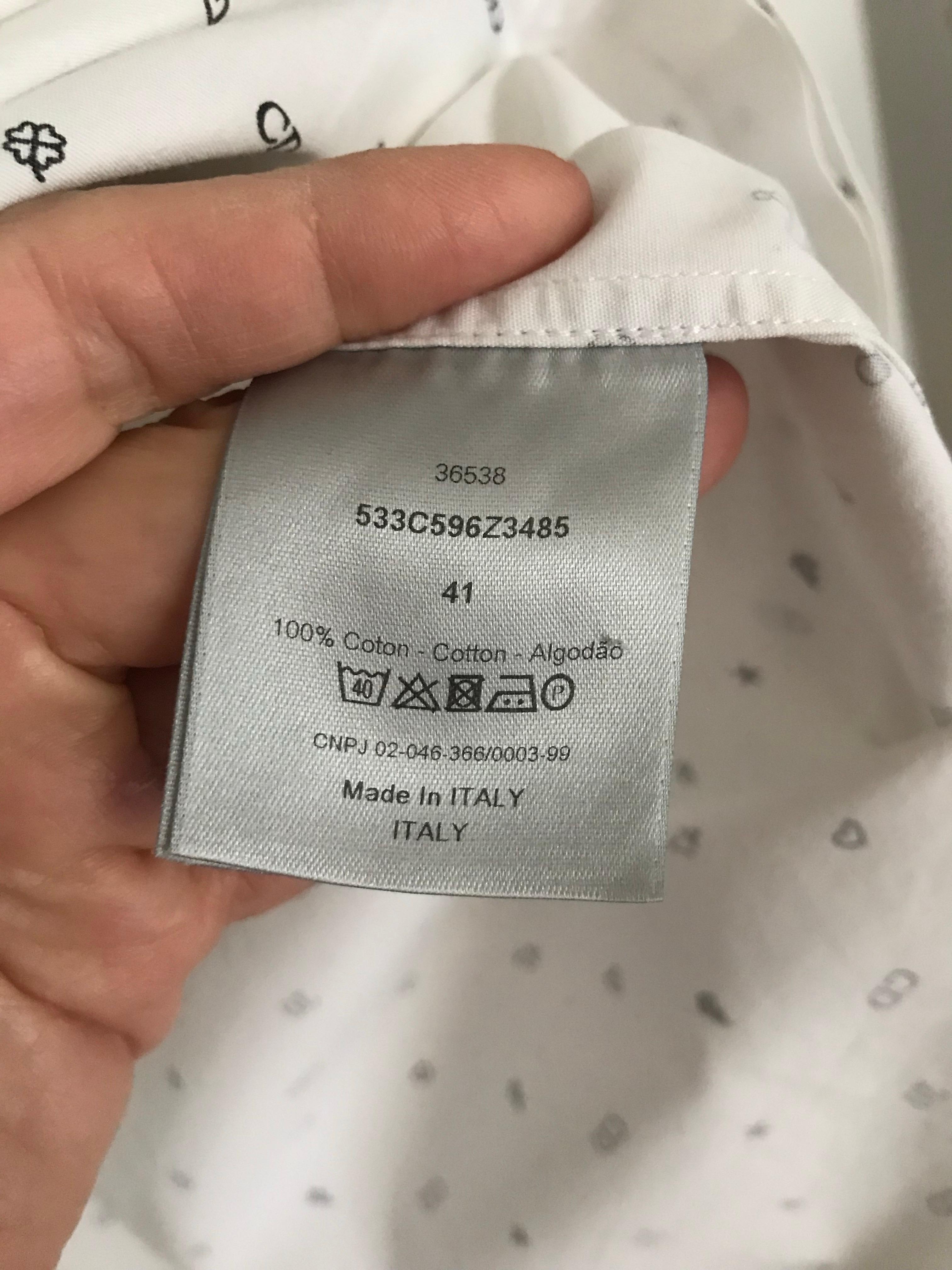 Chemise CHRISTIAN DIOR Monogram avec logo CD en vente 1