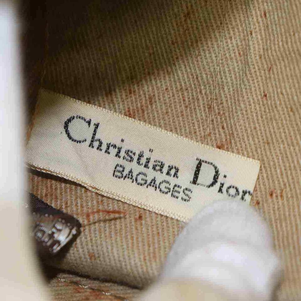 Christian Dior Monogram Trotter Boston Duffle Brown 860187 In Good Condition For Sale In Dix hills, NY