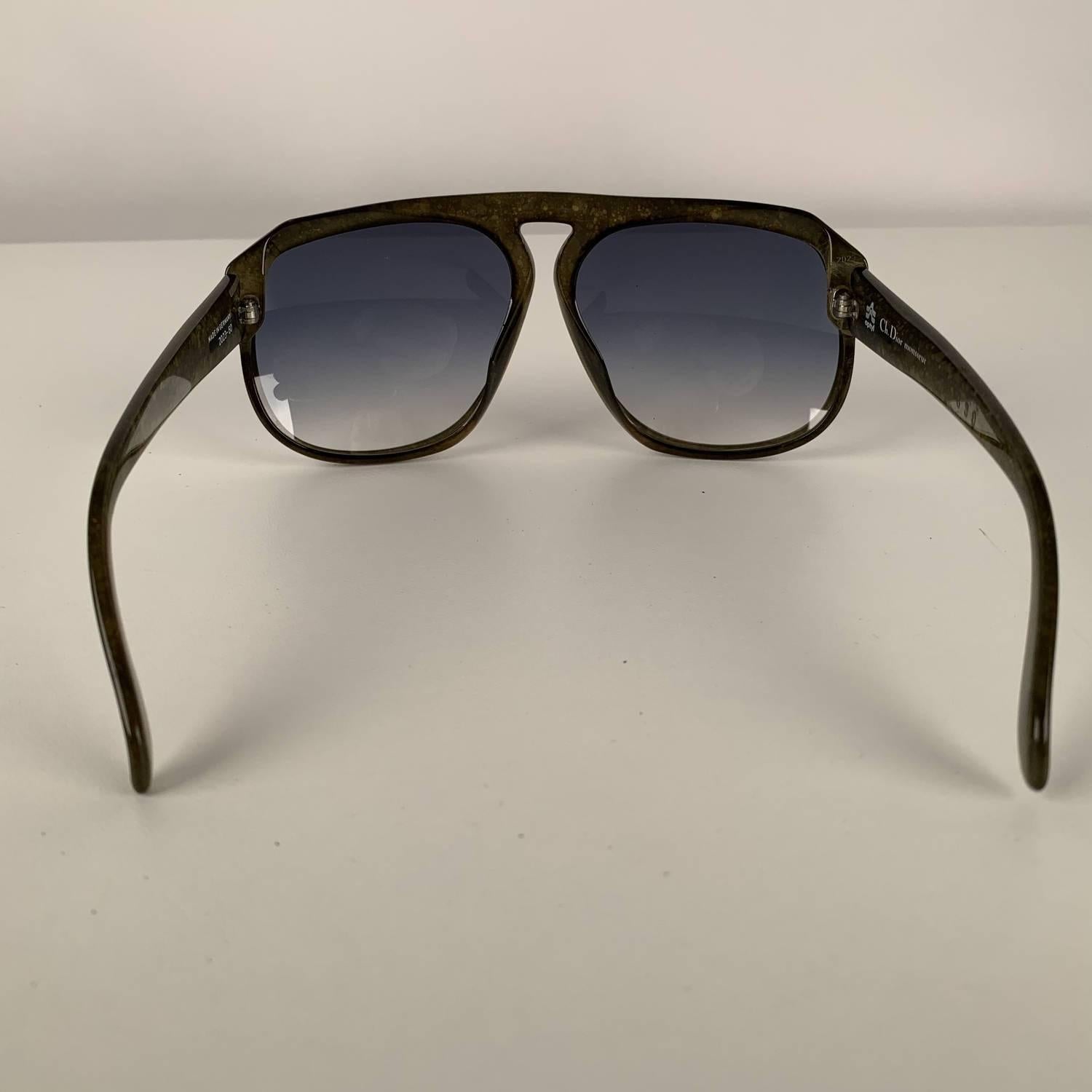 Black Christian Dior Monsieur Vintage Optyl Sunglasses Mod 2023