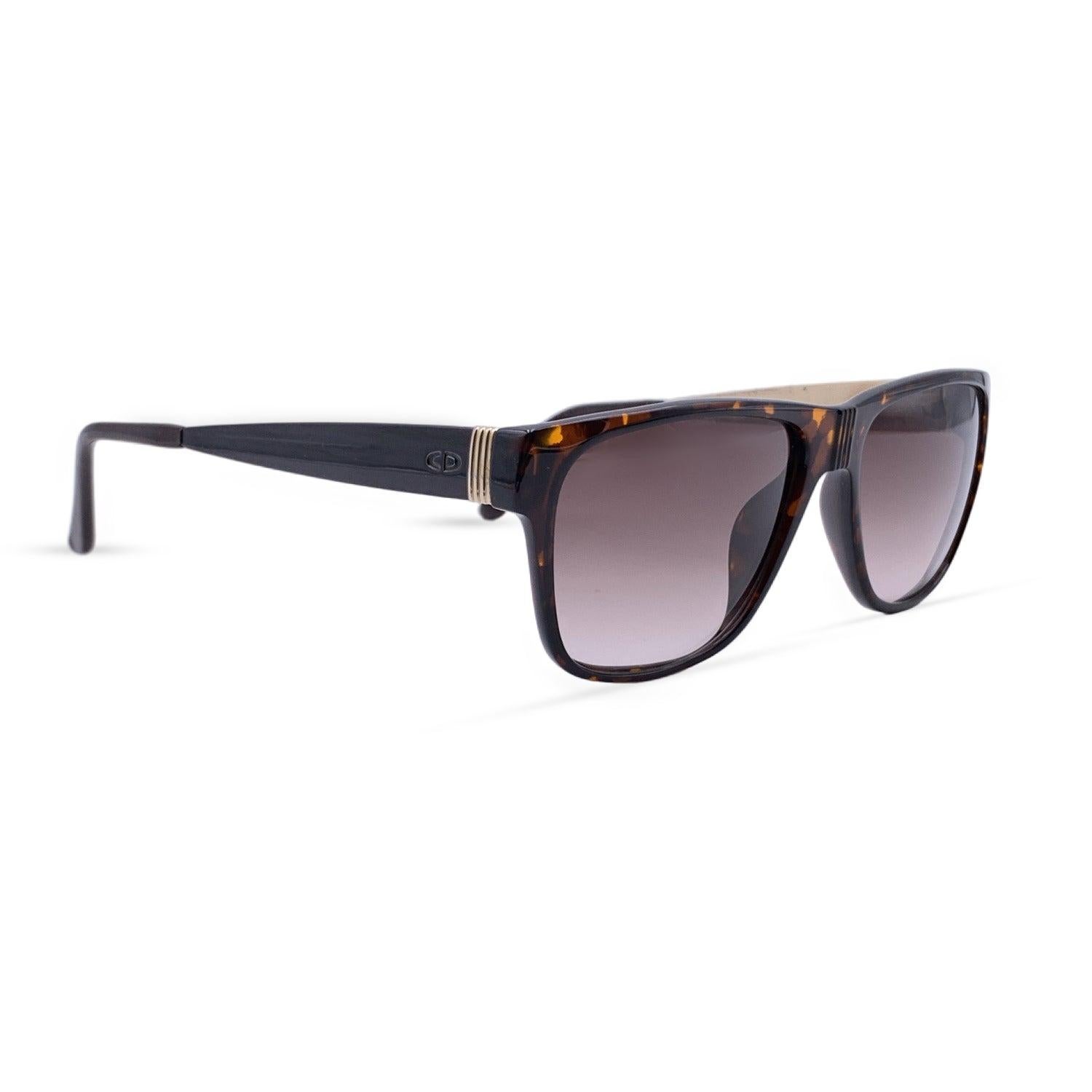Vintage Christian Dior Monsieur Unisex Sunglasses, Mod. 2406 10 Size 57/16 140mm. Brown acetate frame, with gold metal finish on the sides. 100% Total UVA/UVB protection brown gradient lenses. CD logos on the side of the temples. Details MATERIAL: