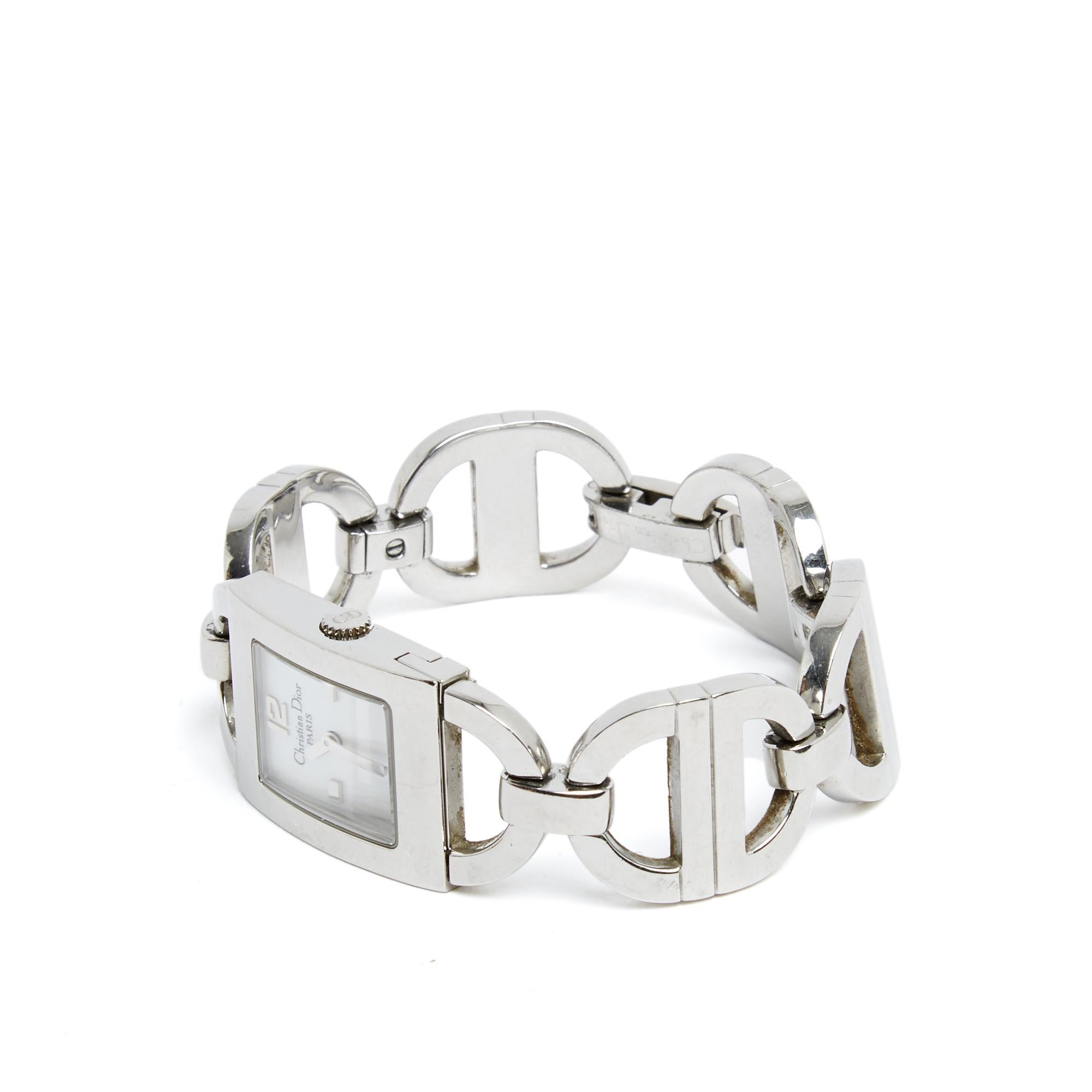 Christian Dior Montre Malice Circa 2005 Malice CD Full Steel Quartz wrist Watch en vente 1