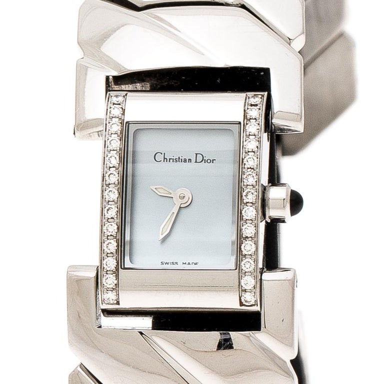 Christian Dior Mother of Pearl Diamond D721011 Art Deco Women's