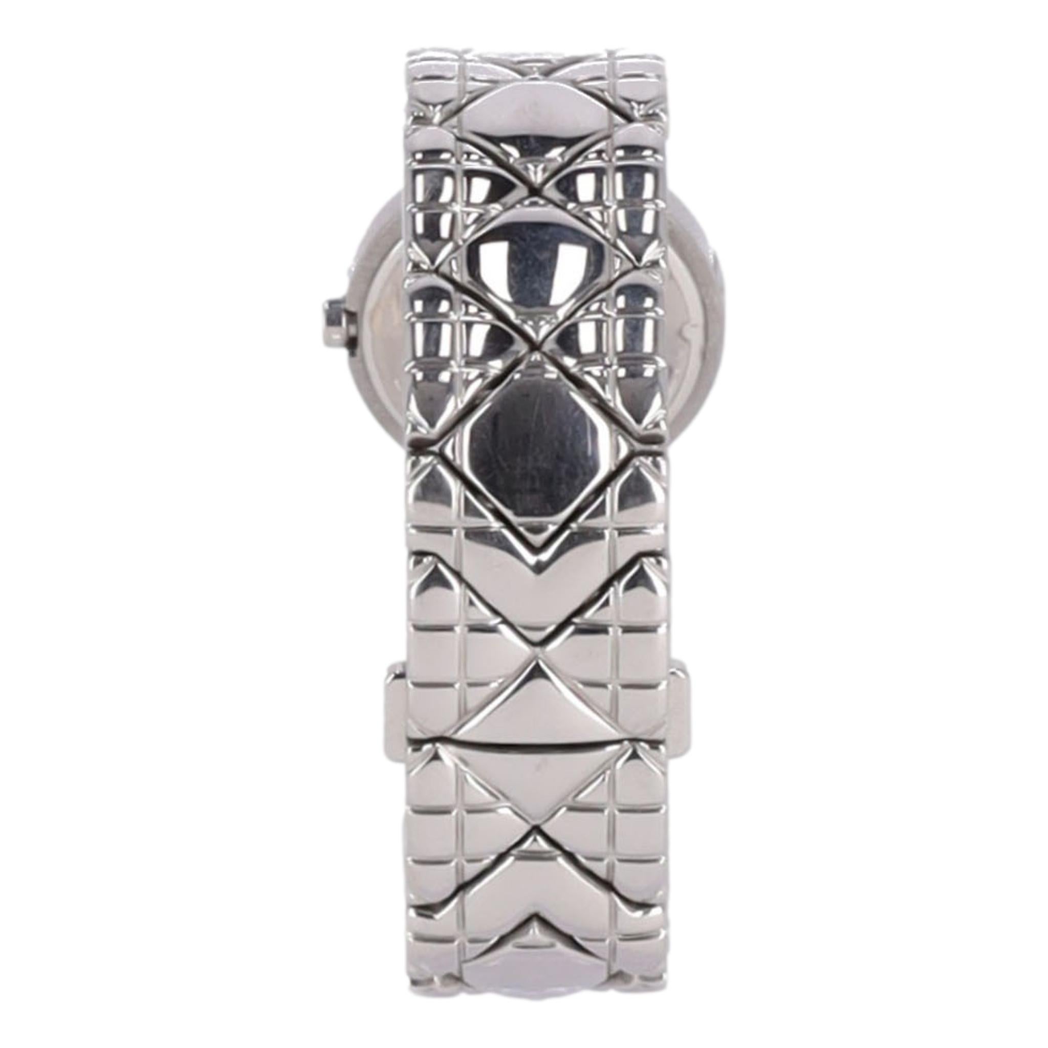 Christian Dior Mother Of Pearl & Diamonds Watch In Good Condition In London, GB