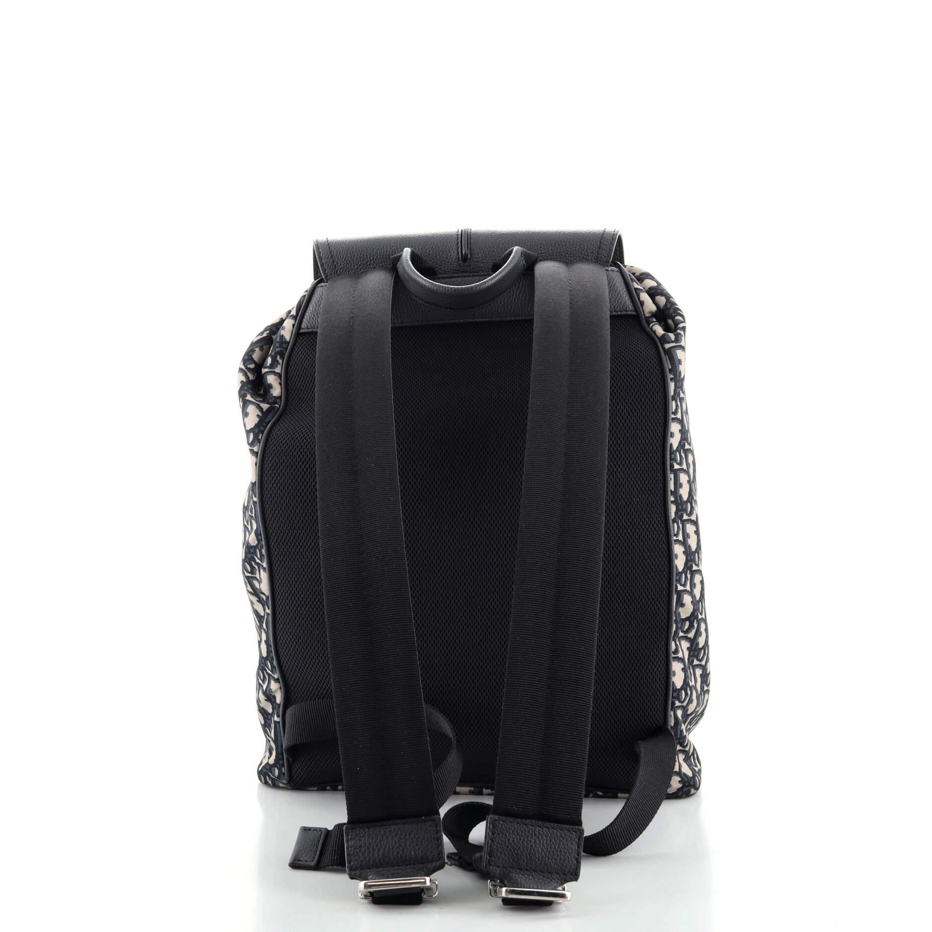 Christian Dior Motion Backpack Oblique Nylon with Leather Medium at 1stDibs