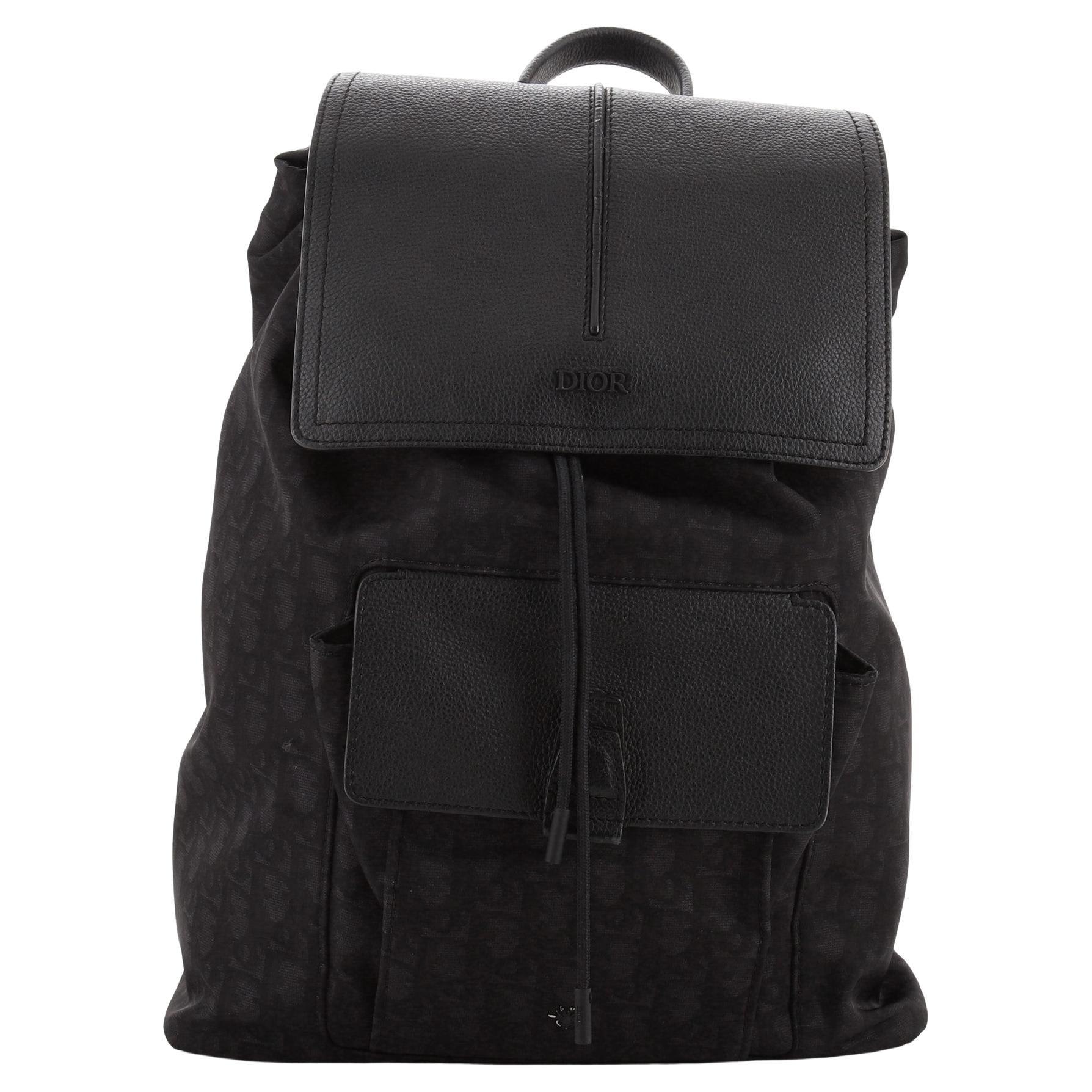 dior leather backpack