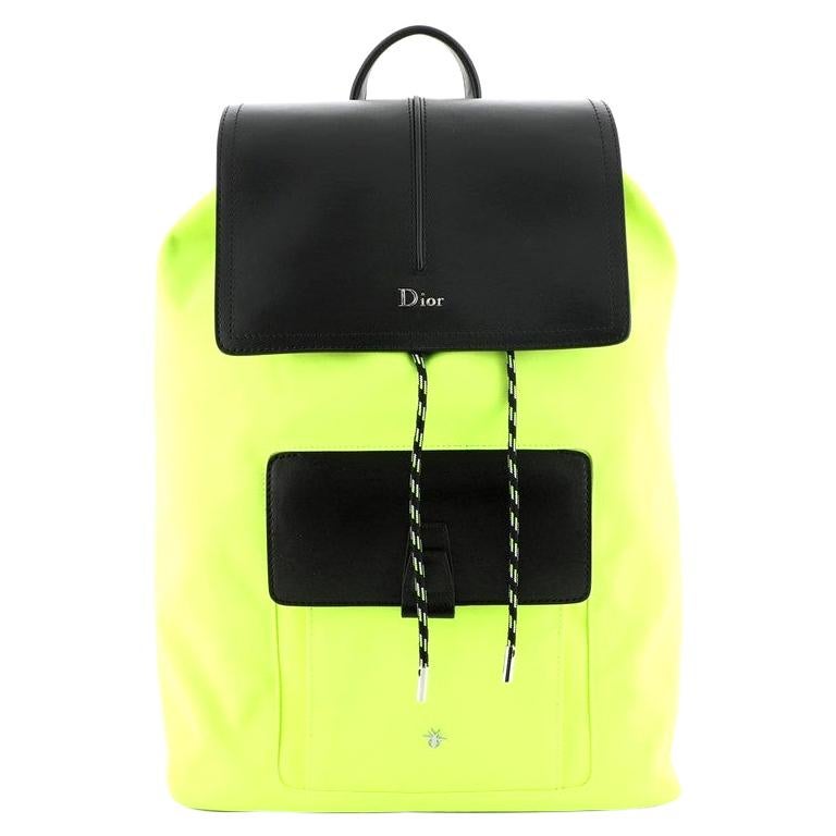Christian Dior Motion Rucksack Backpack Nylon and Leather Medium