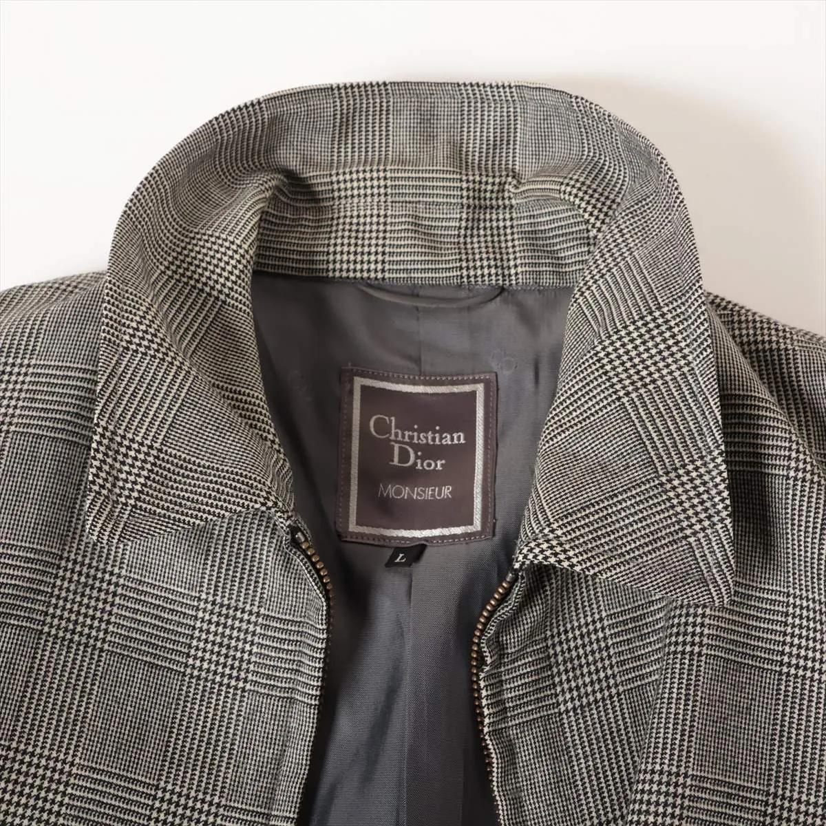 Uomo Christian Dior Mousieur Wool Blouson Gray in vendita