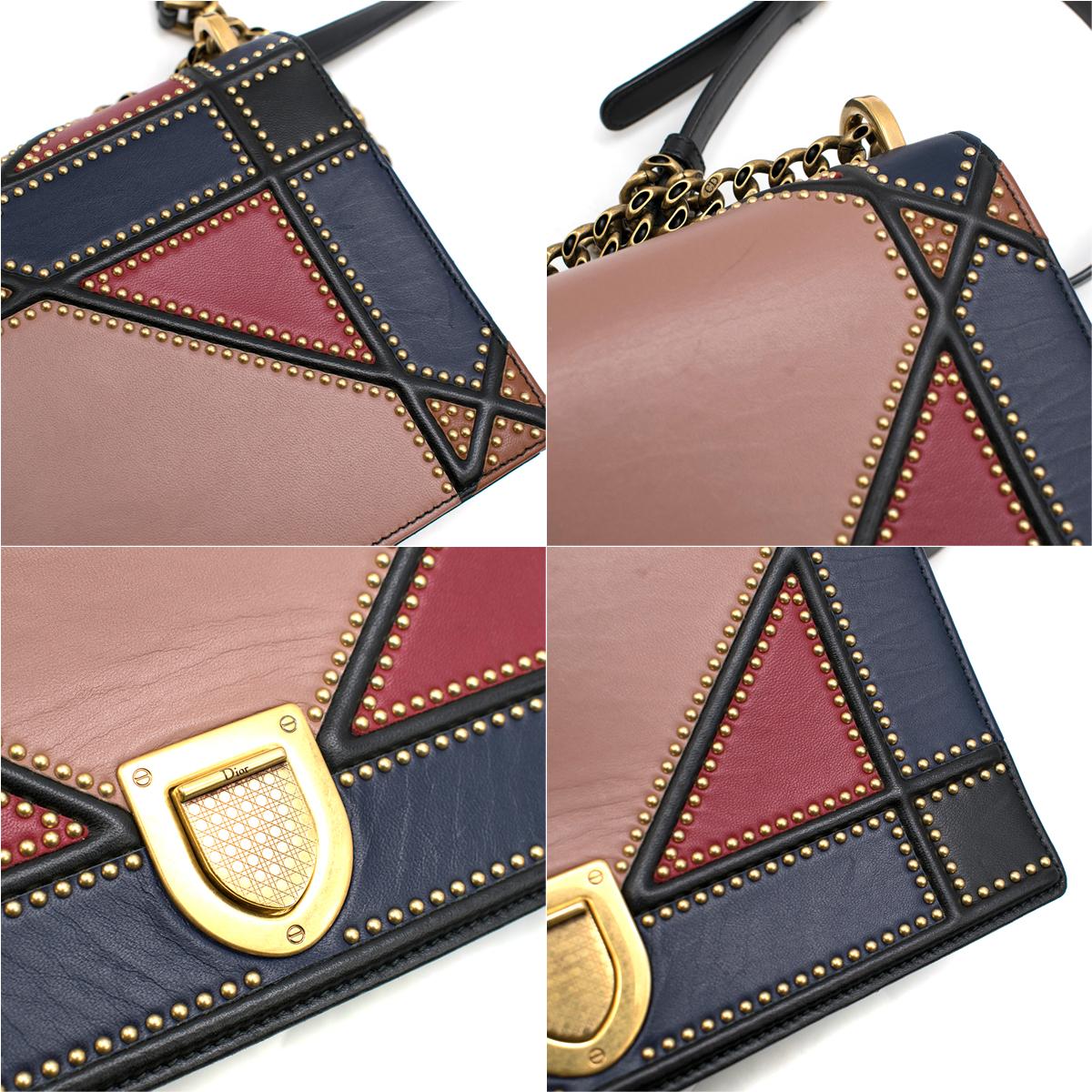 Women's Christian Dior Multi-coloured Patchwork Diorama Bag - New Season