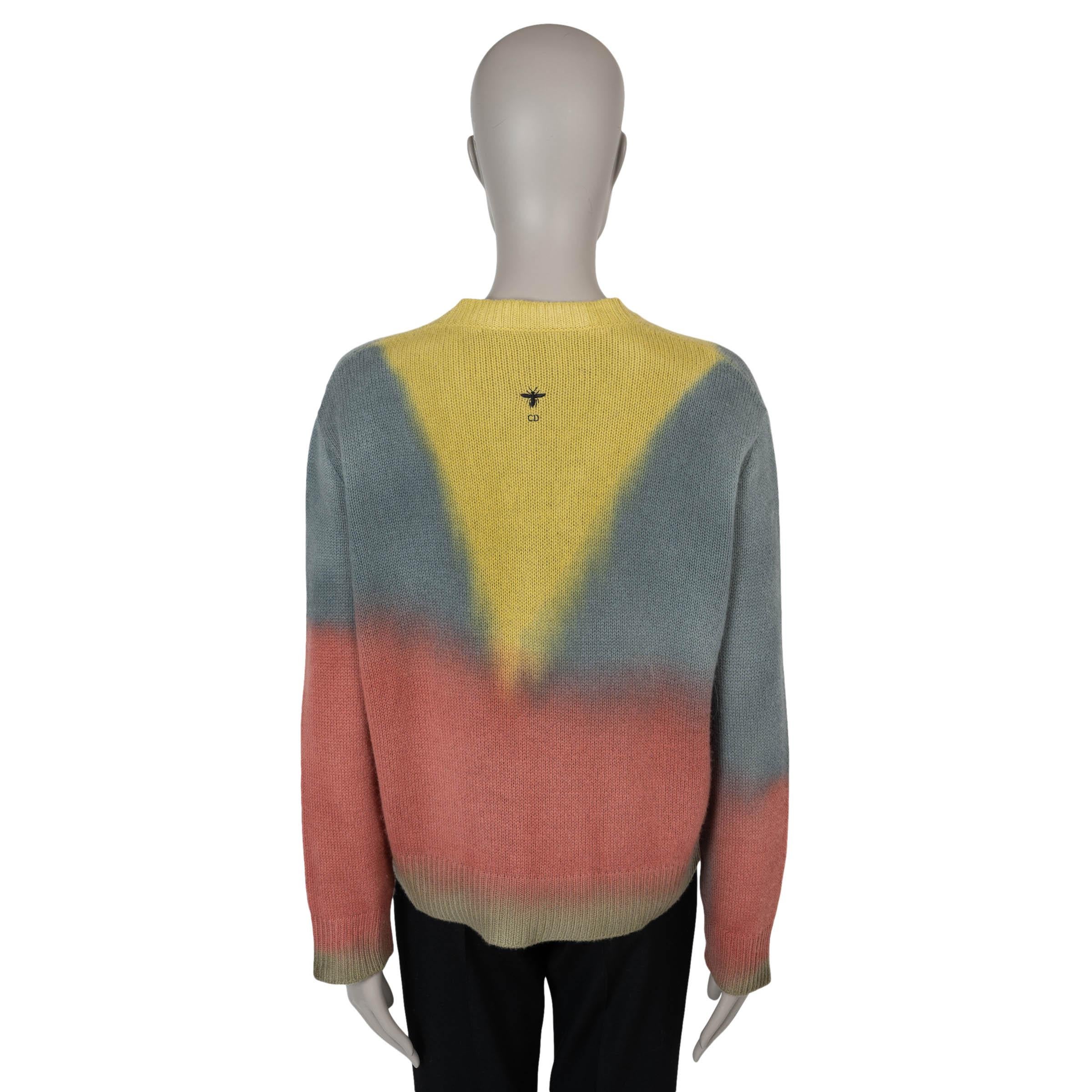 Brown CHRISTIAN DIOR multicolor cashmere 2020 DIORAURA Sweater 36 XS For Sale