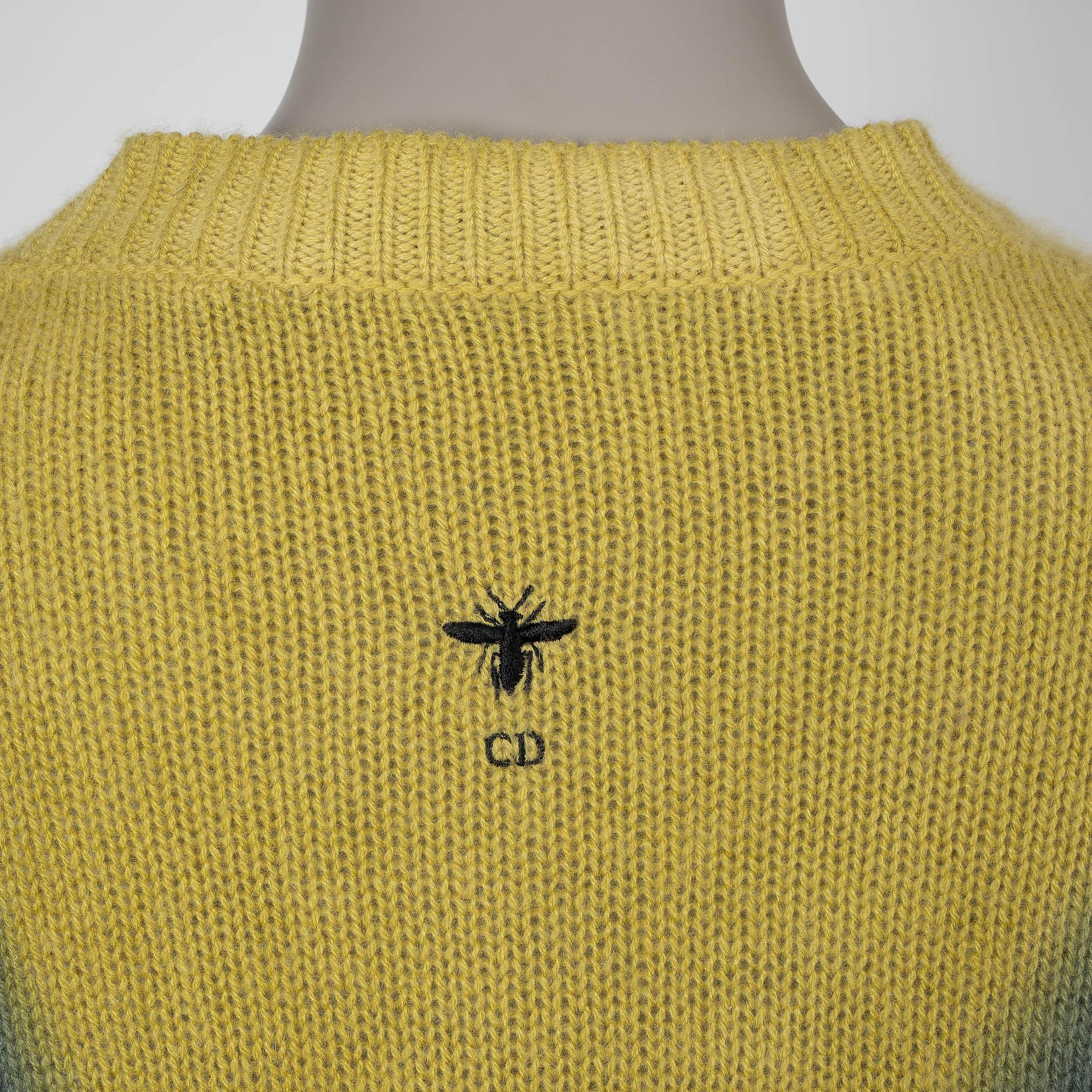 CHRISTIAN DIOR multicolor cashmere 2020 DIORAURA Sweater 36 XS For Sale 2
