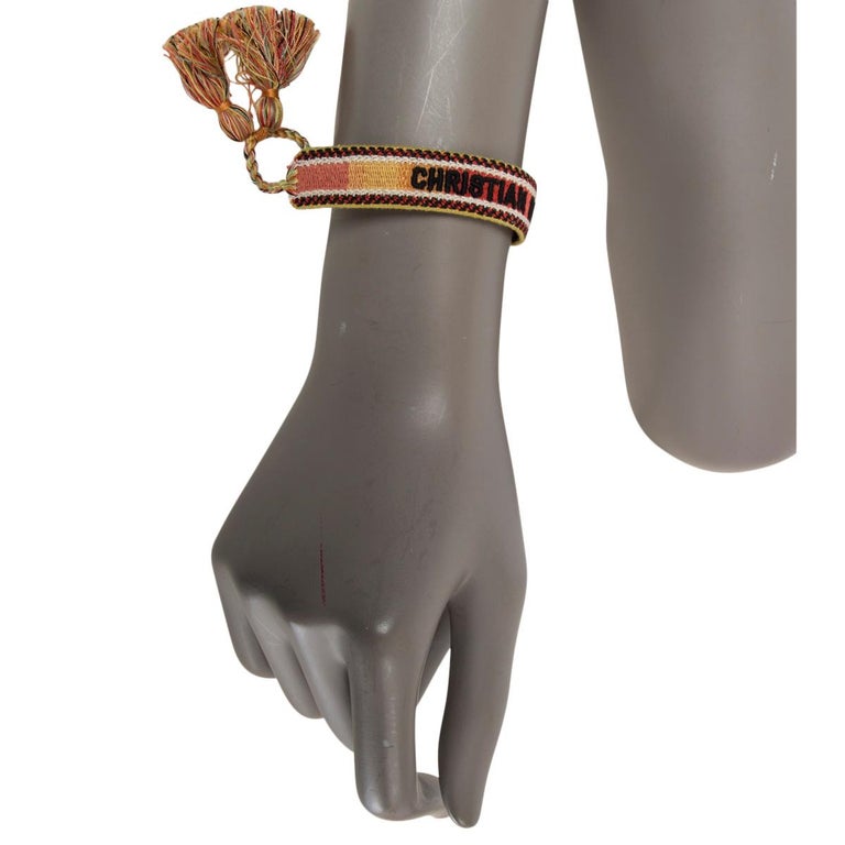 CHRISTIAN DIOR multicolor J'ADIOR OBLIQUE CANVAS FRIENDSHIP Bracelet