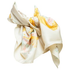 Christian Dior Multicolor Printed Silk Scarf