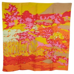 CHRISTIAN DIOR multicolor silk 2022 DIOR CHEZ MOI D-WOOD Scarf